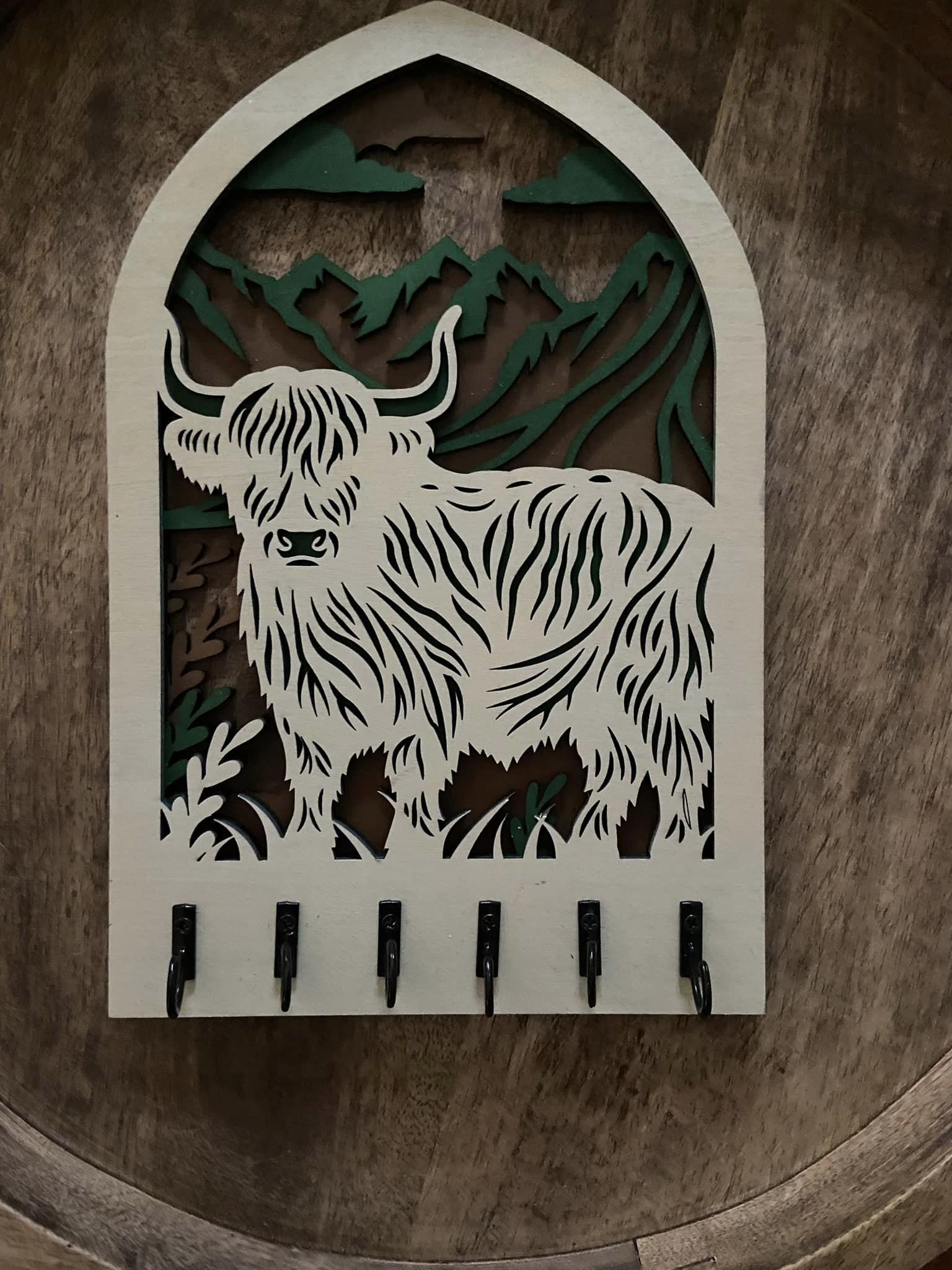 Key Holder - Highland Cow 