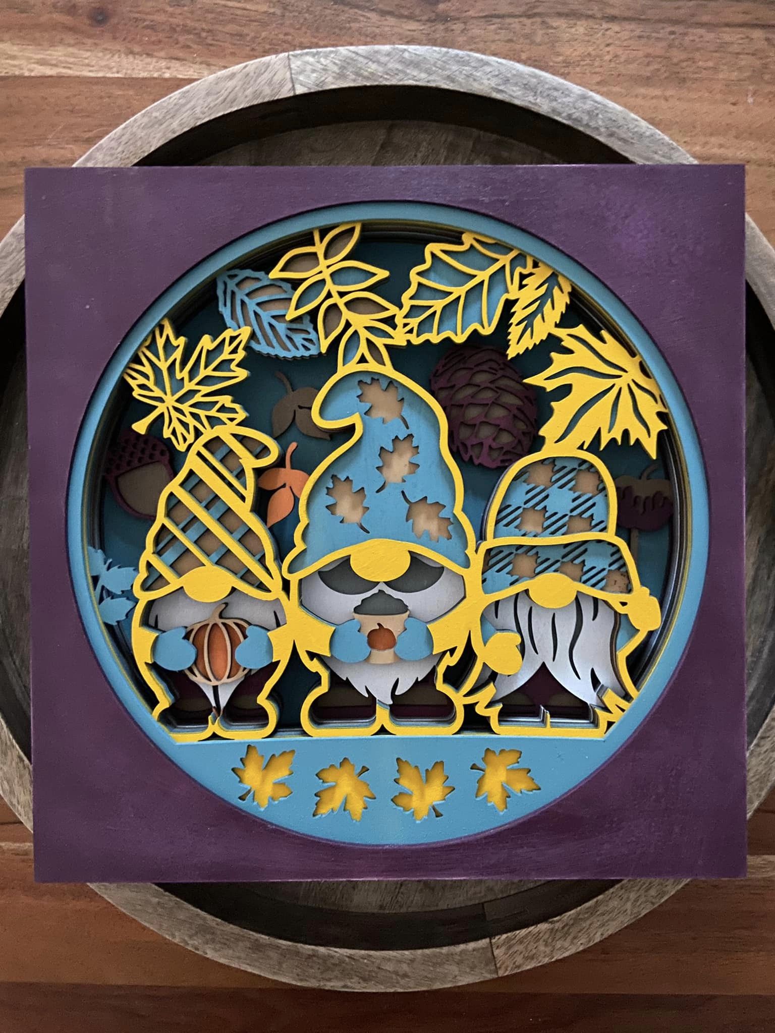 Mandala Art - Fall Gnomes