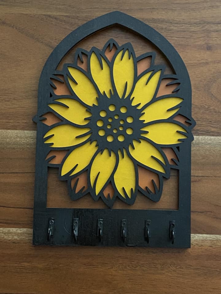 Key Holder - Sunflower