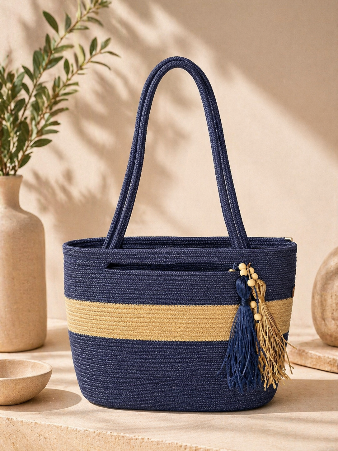 Bolsa Patacho | AZUL E BEGE MESCLADO