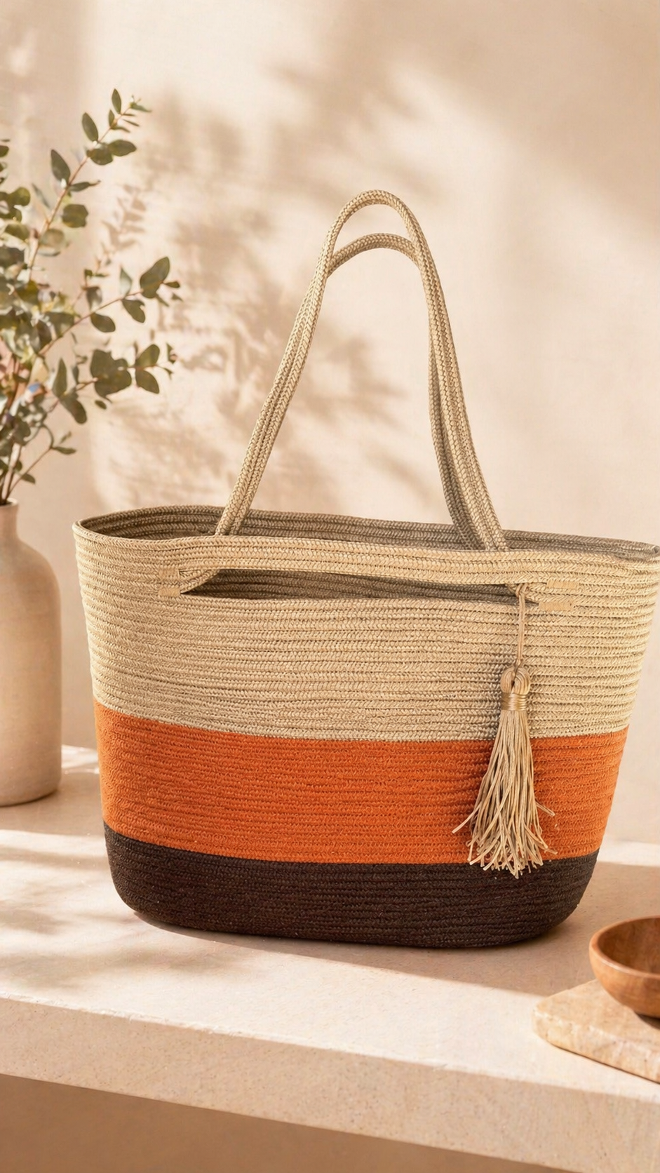 Bolsa Patacho | MARROM, LARANJA E BEGE