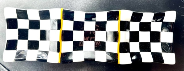 Three Section Caddy- Checkerboard