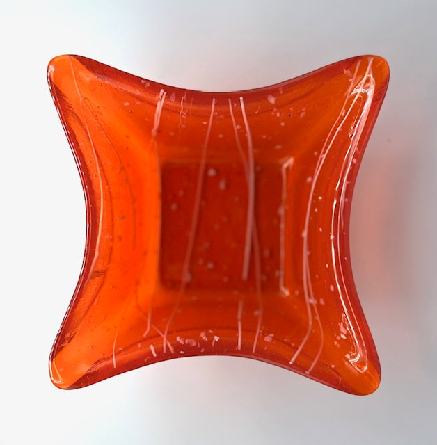 Star Shaped Burnt Orange Dish