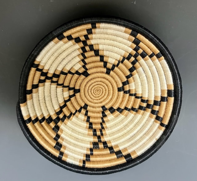 Black, Tan, Cream Bowl