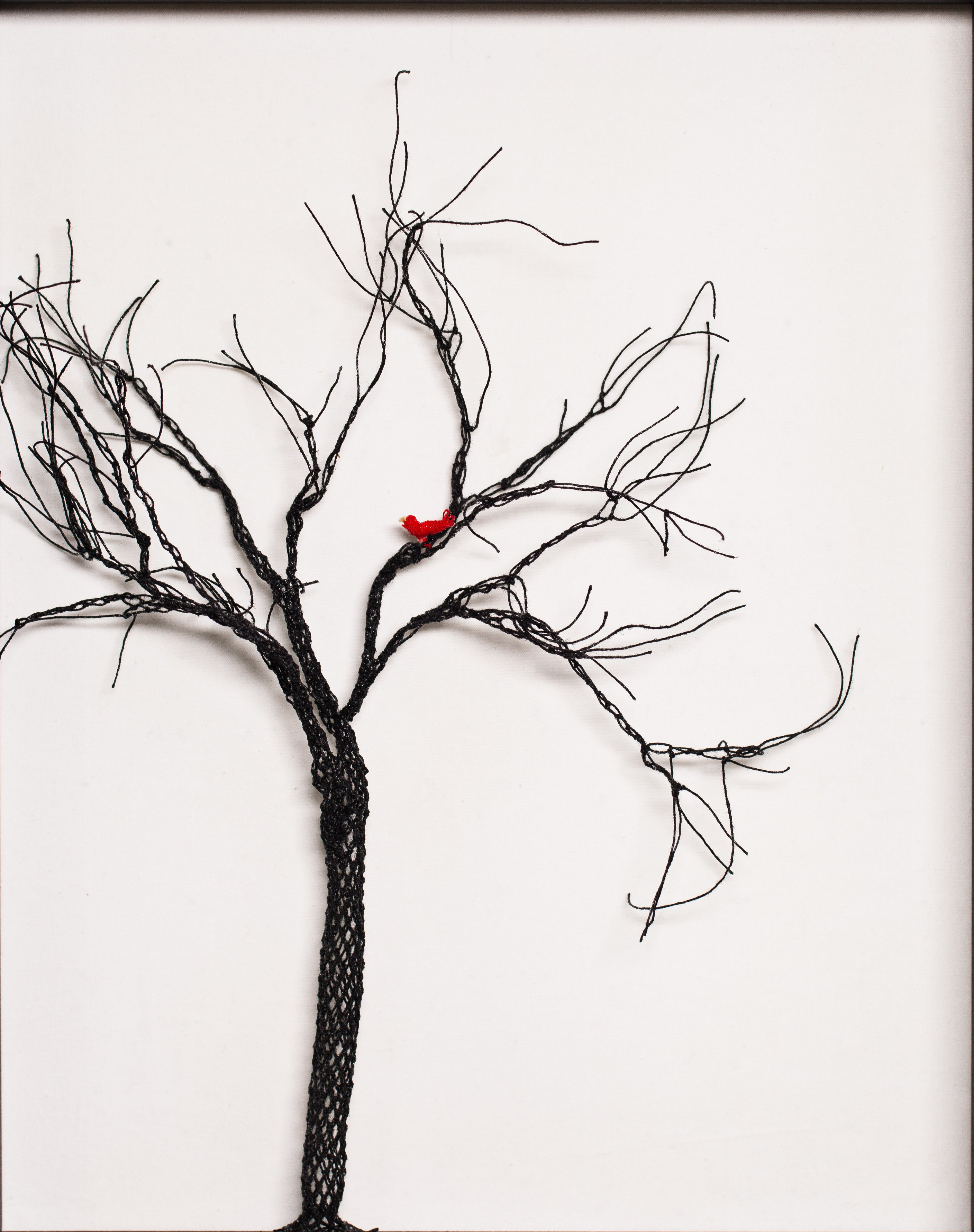 Tree with Red Bird