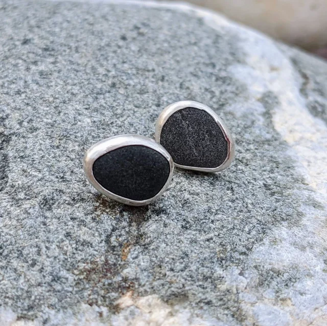 Rock Stud Earrings #1