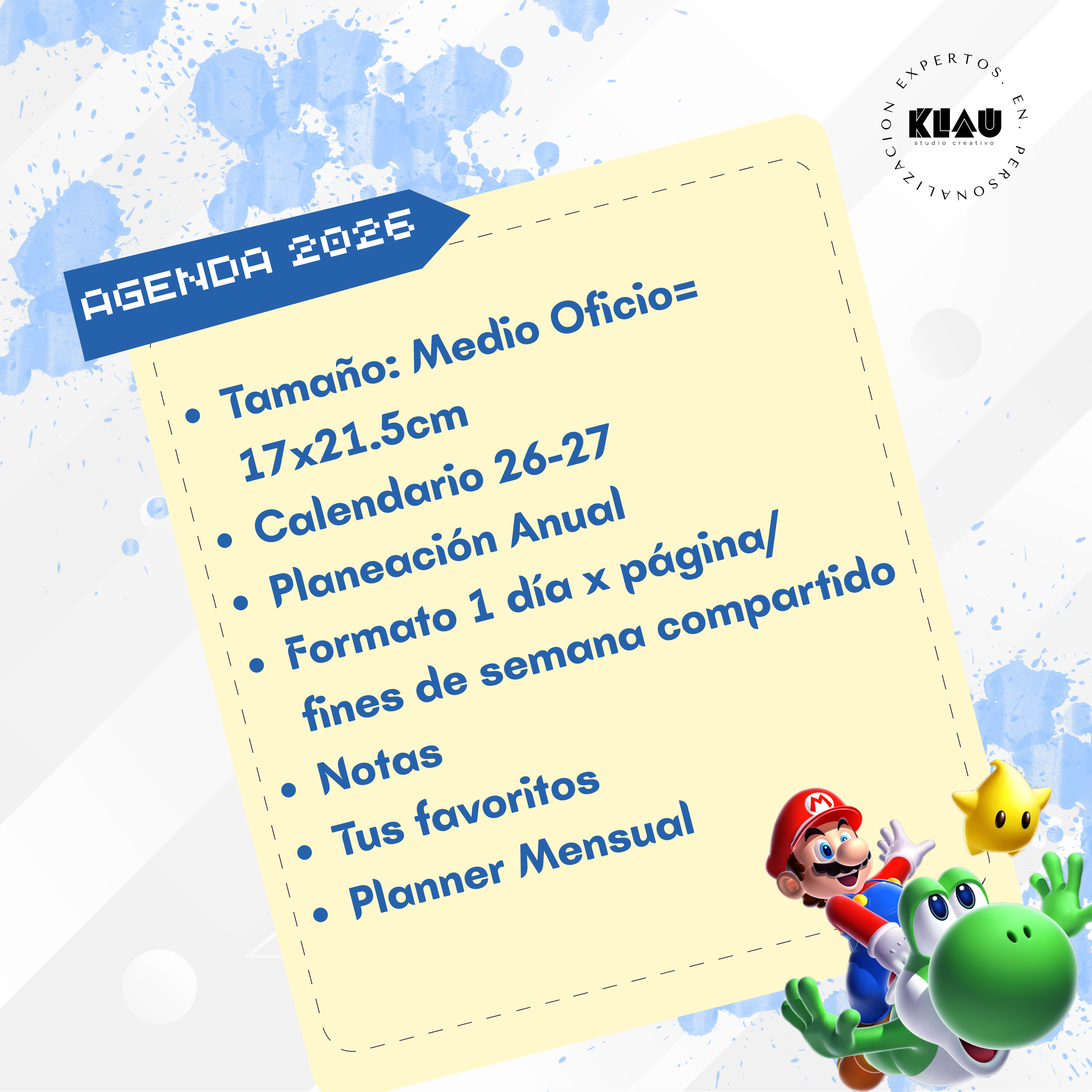 Agenda Mario Bross 2026