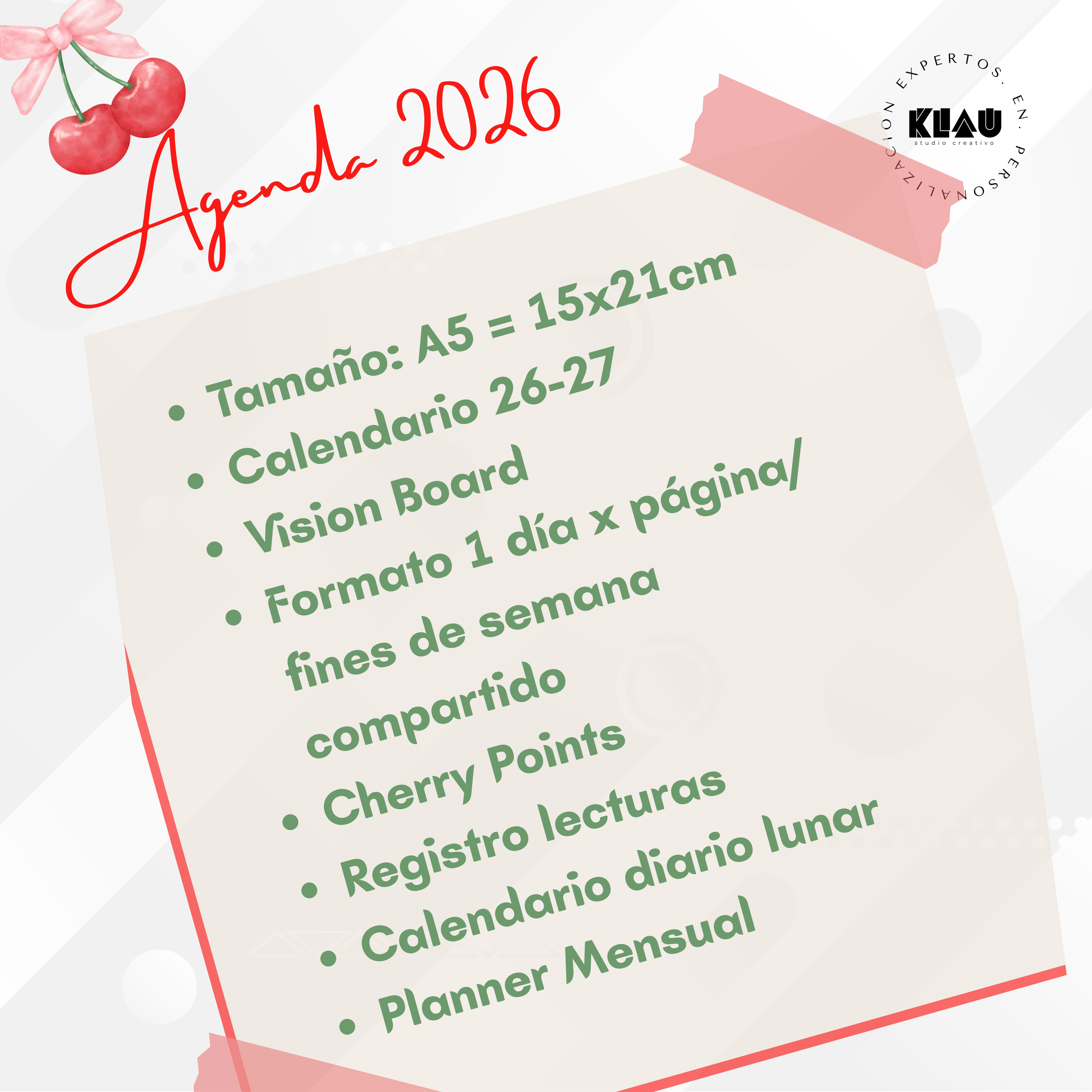 Agenda A5 Cherrys 2026