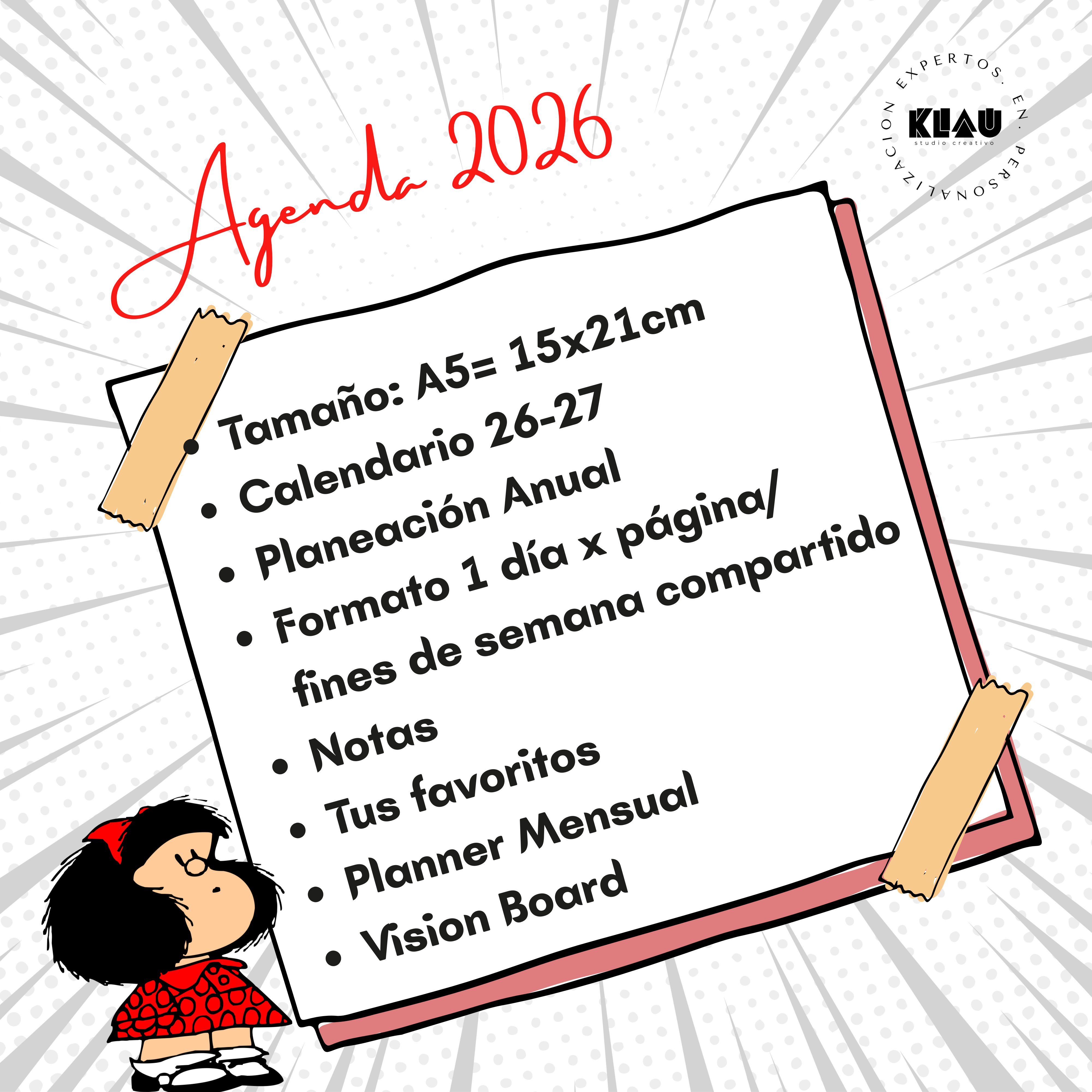 AGENDA MAFALDA 2026