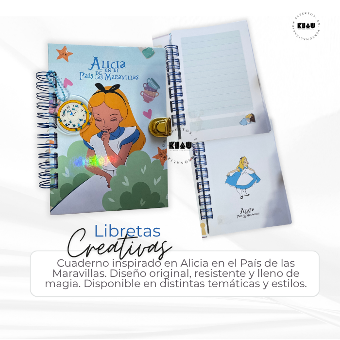 Libreta Alicia en el País de las Maravillas