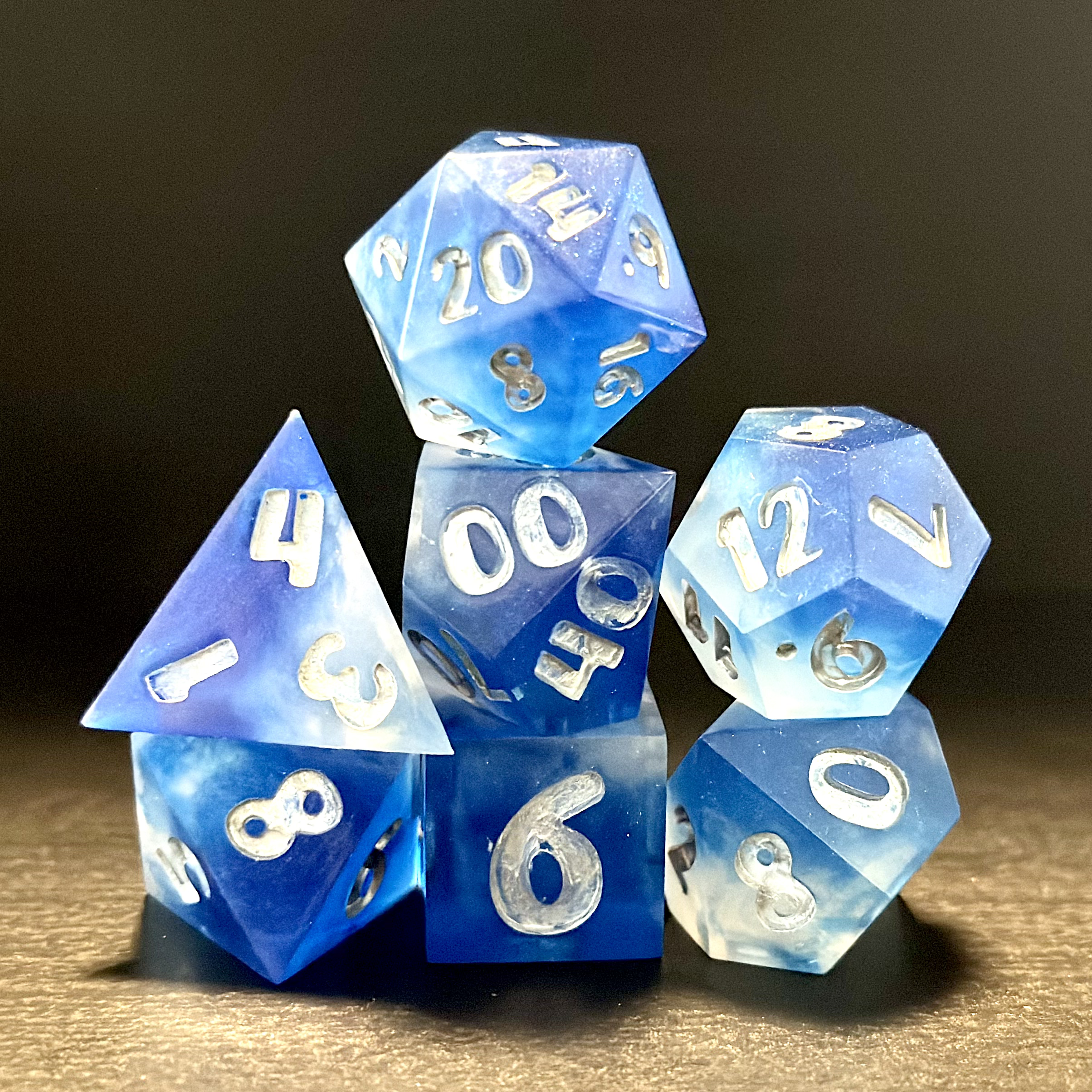 Bermuda Waves - Resin Dice Set