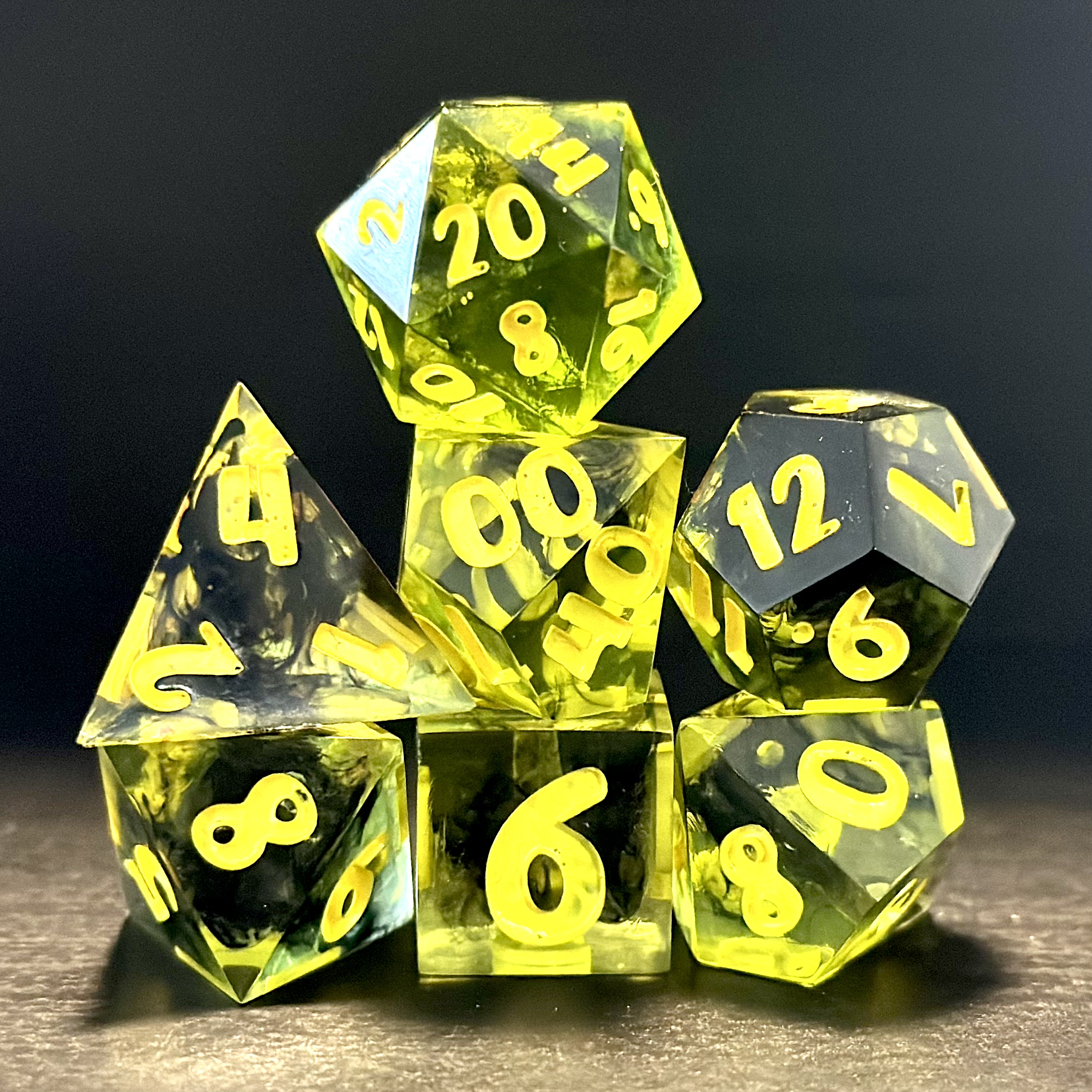 Toxic Fumes - Resin Dice Set