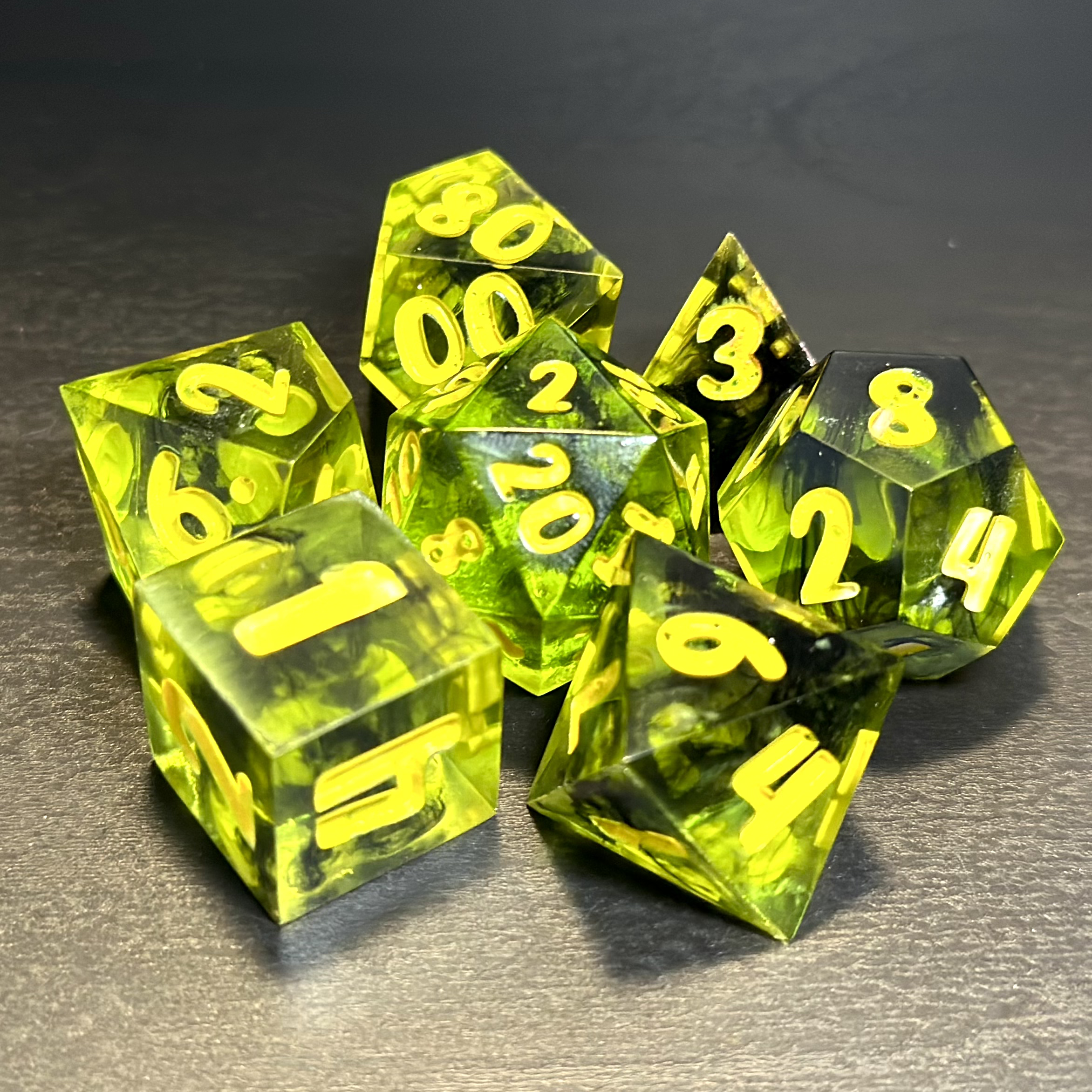Toxic Fumes - Resin Dice Set