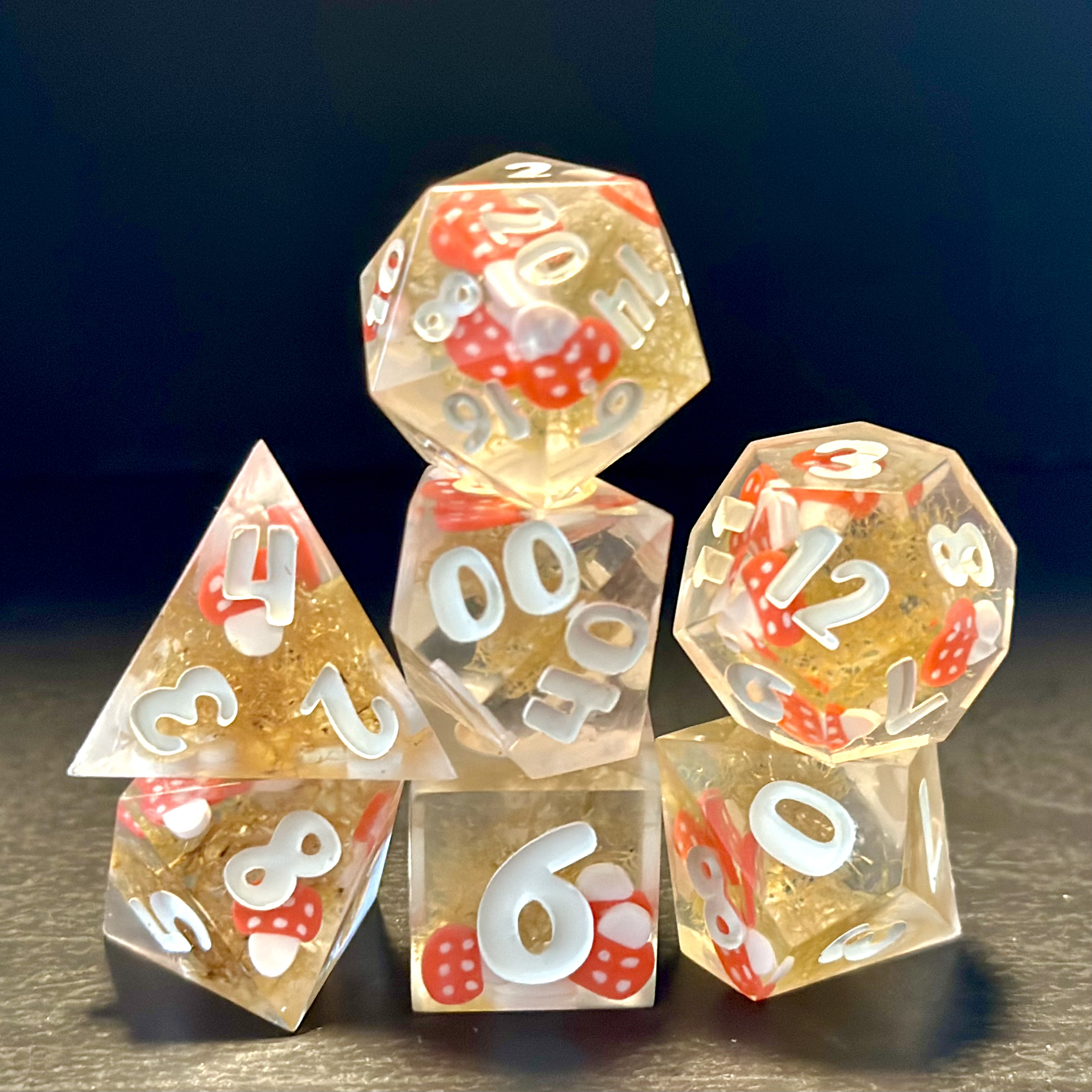 Fungi Marsh - Resin Dice Set