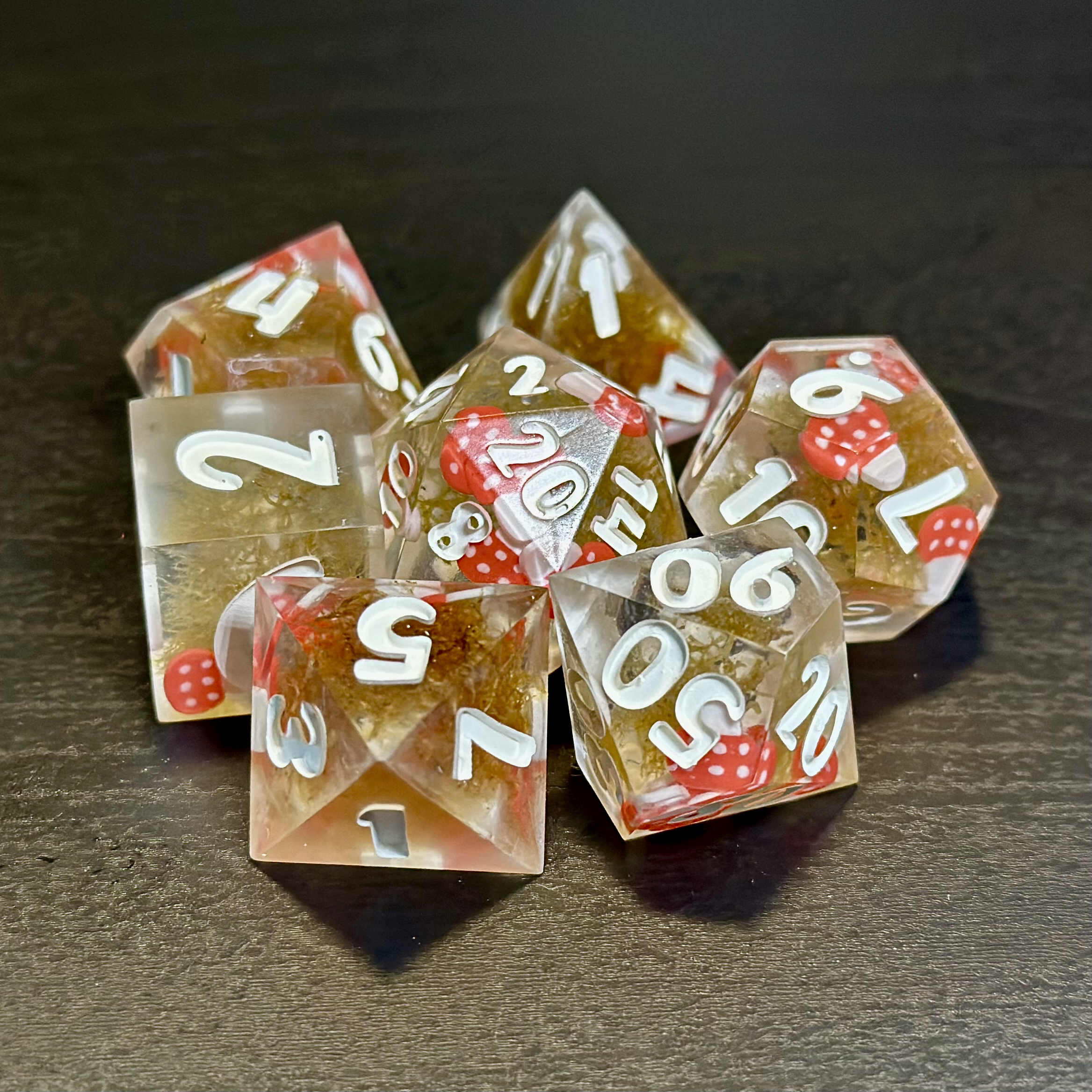 Fungi Marsh - Resin Dice Set