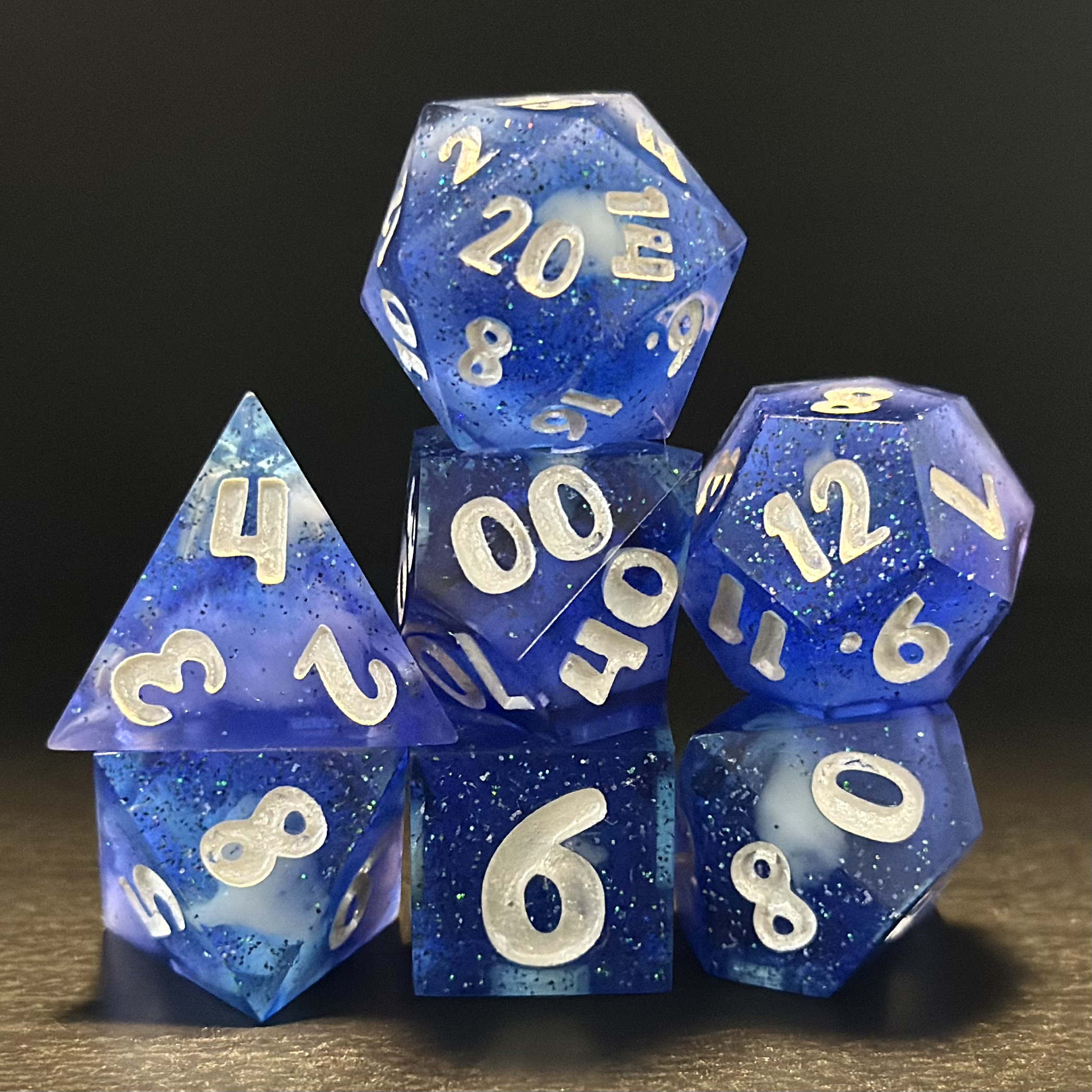 Oceanic Fog - Resin Dice Set