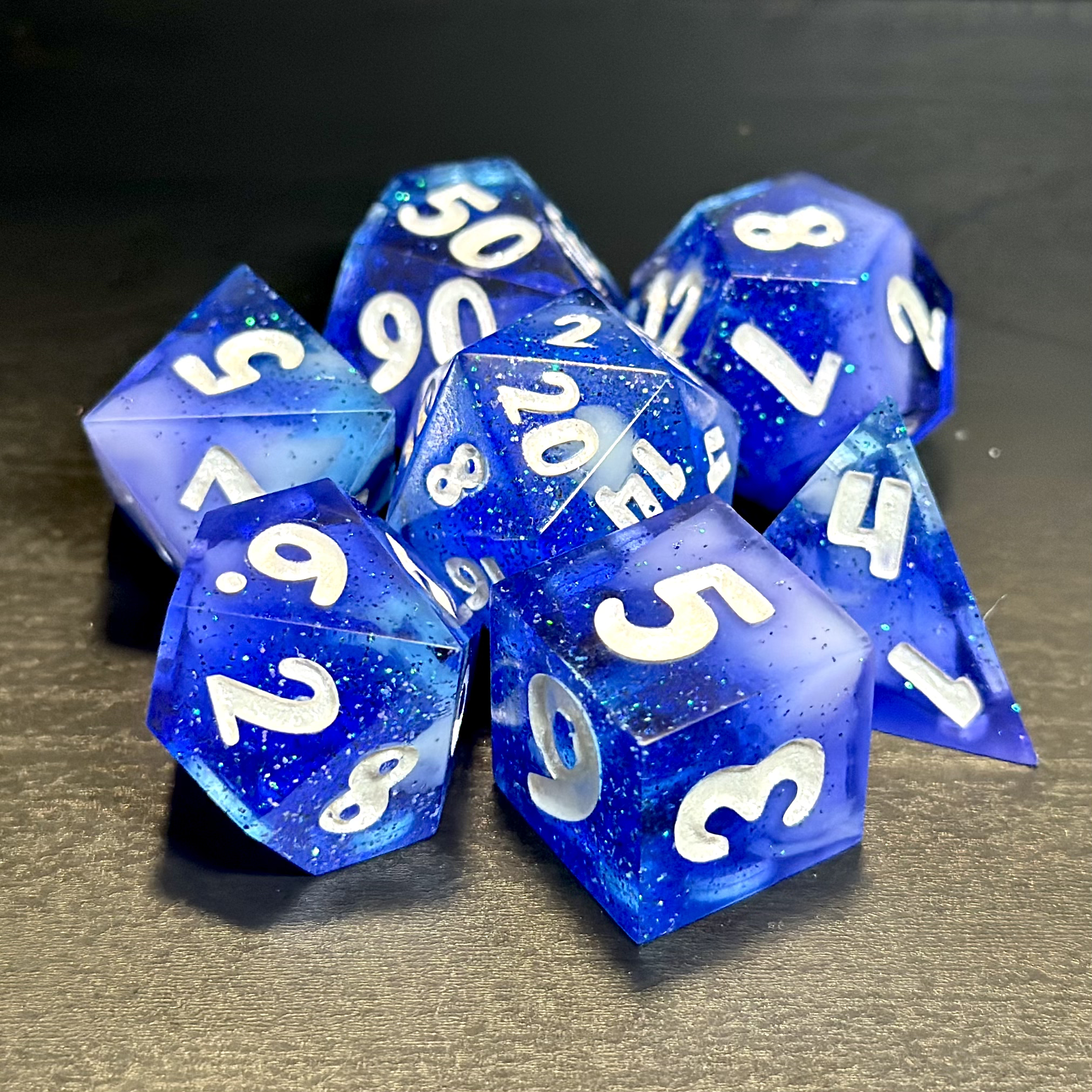 Oceanic Fog - Resin Dice Set