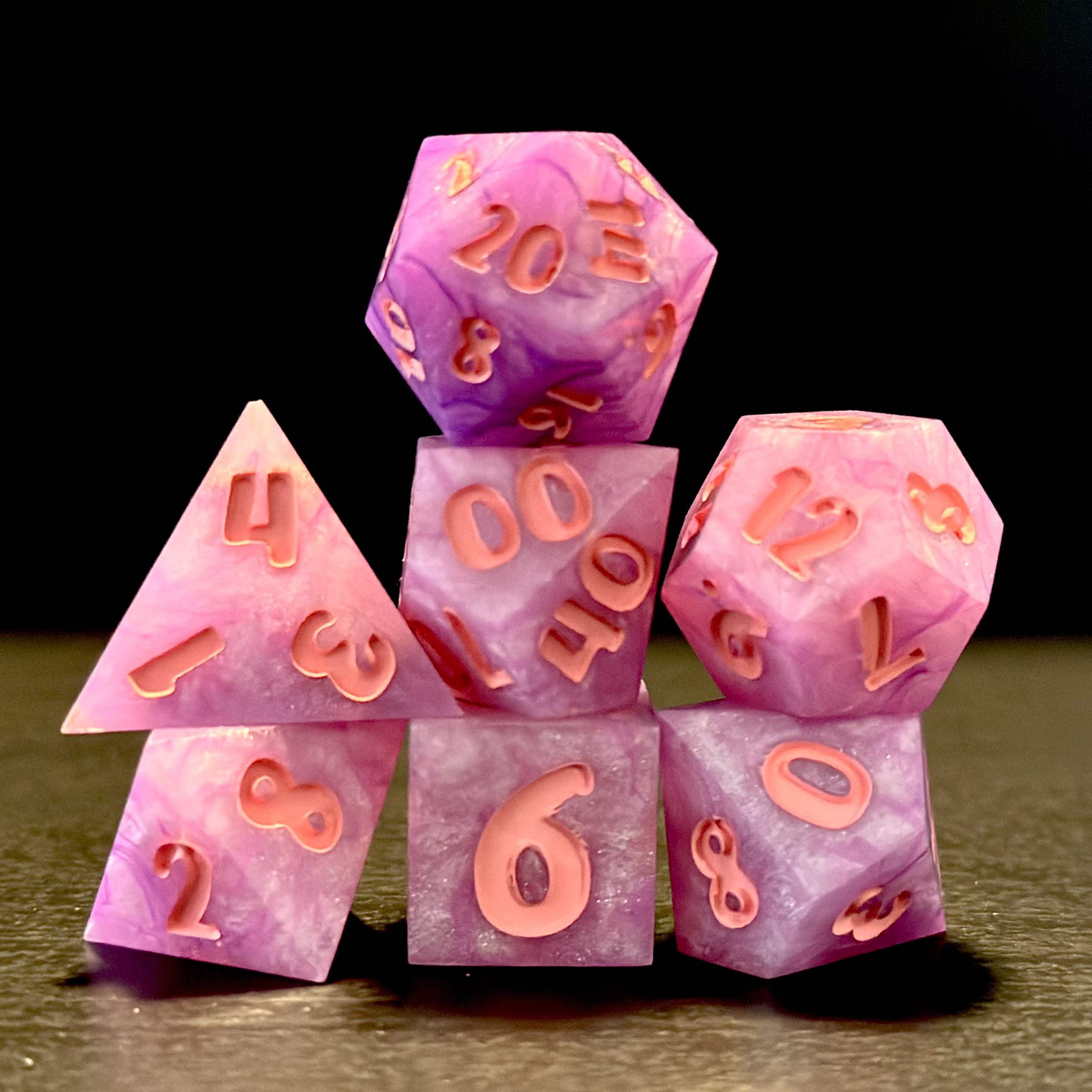 Pastel Dawn - Resin Dice Set