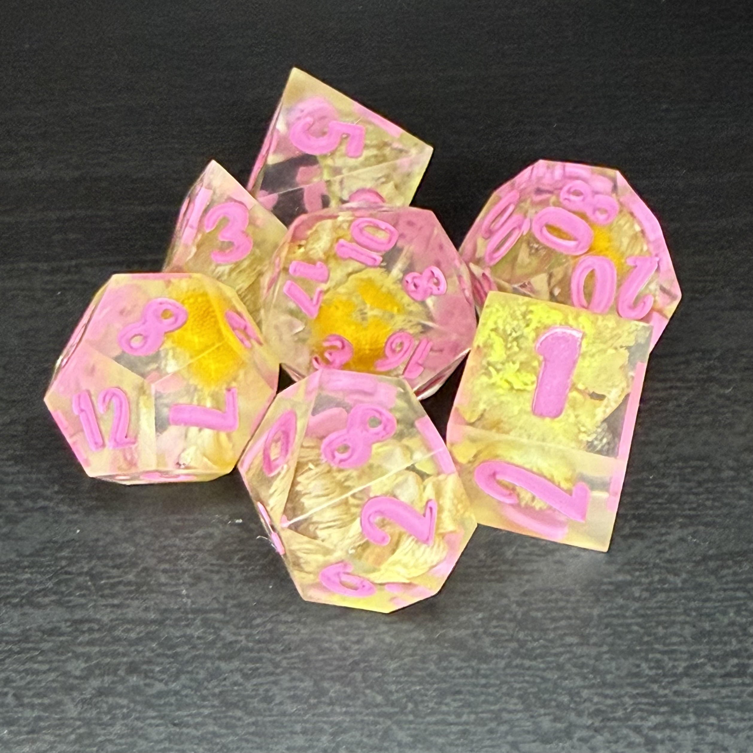 Spring Blooms - Resin Dice Set