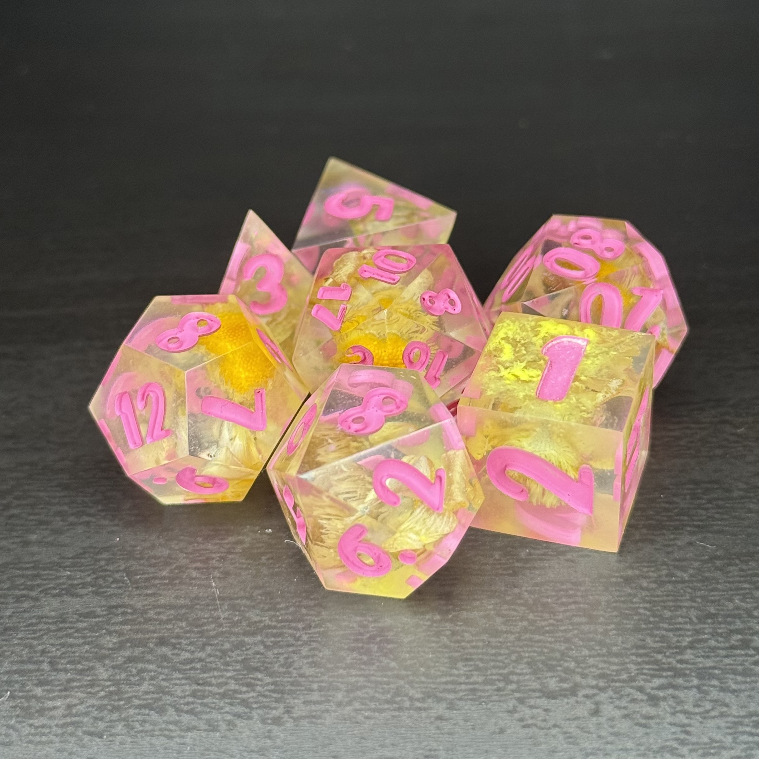 Spring Blooms - Resin Dice Set