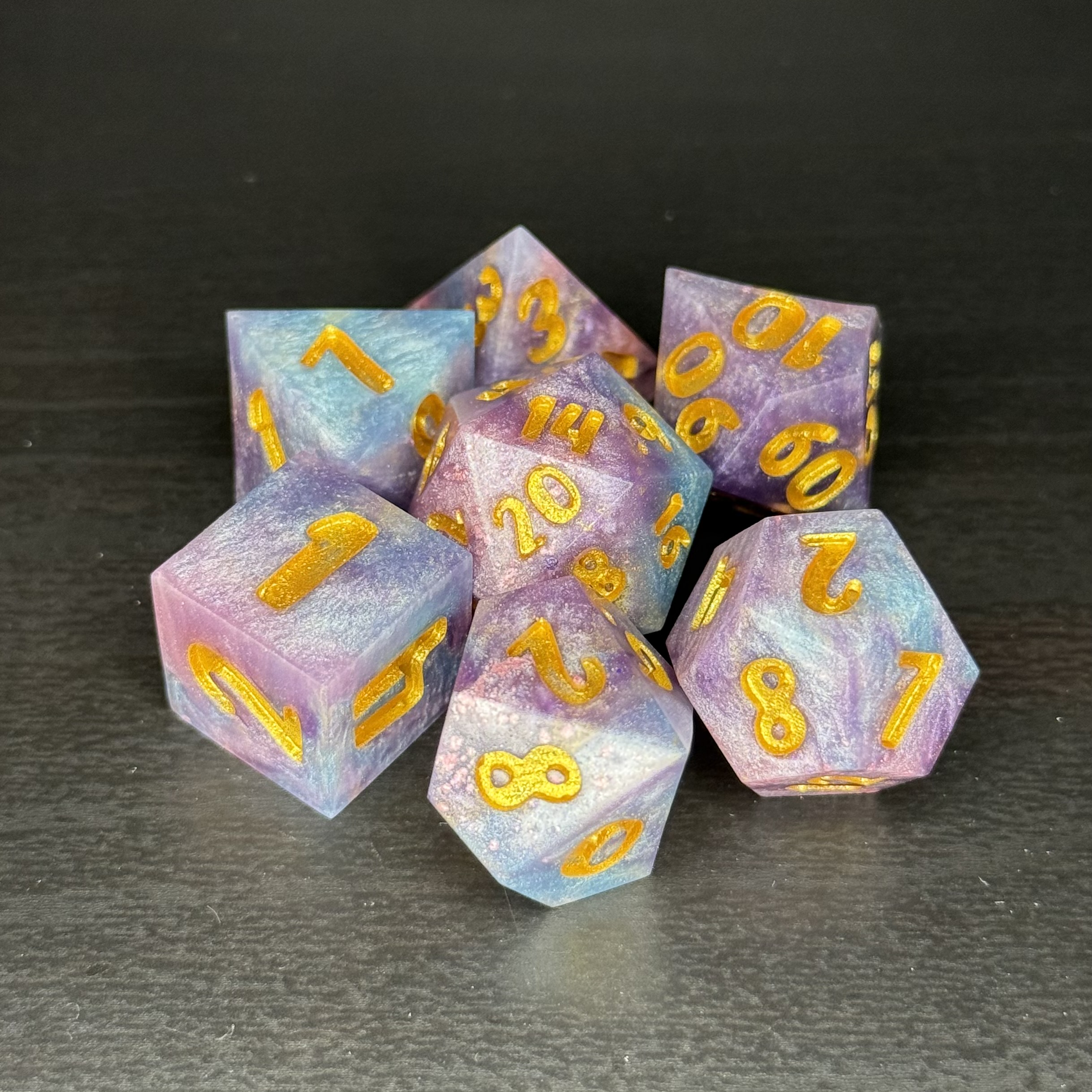  Bismuth - Resin Dice Set