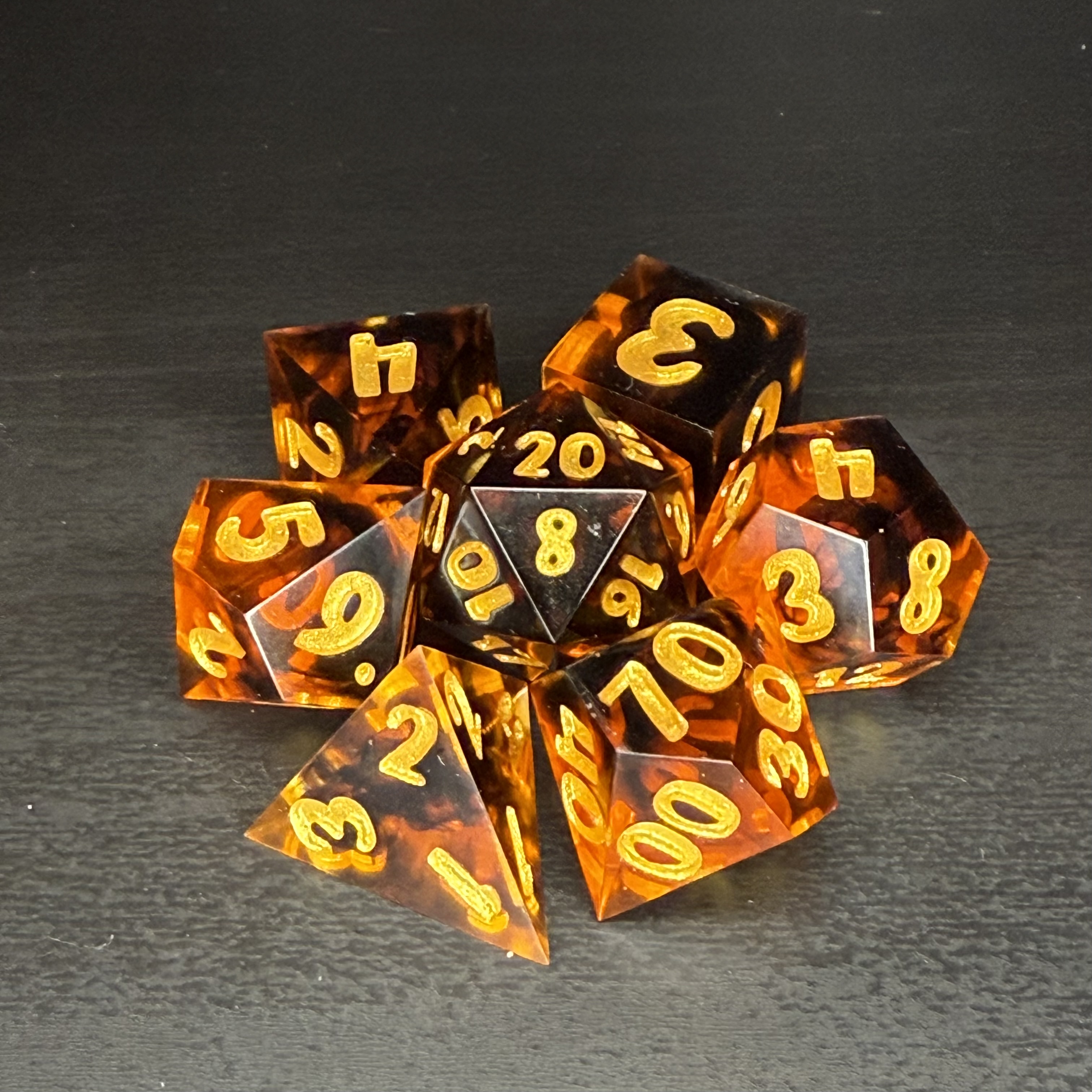 Brimstone - Resin Dice Set