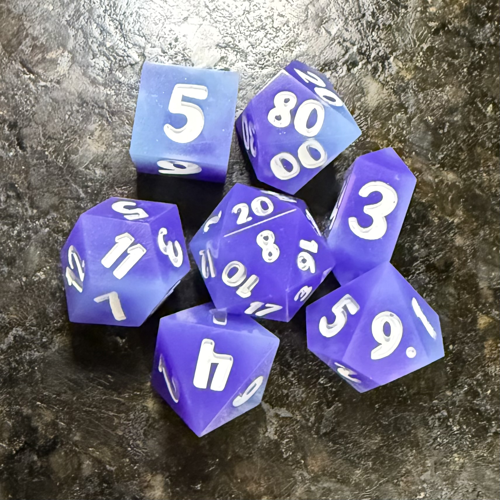 Winter’s Twilight - Resin Dice Set