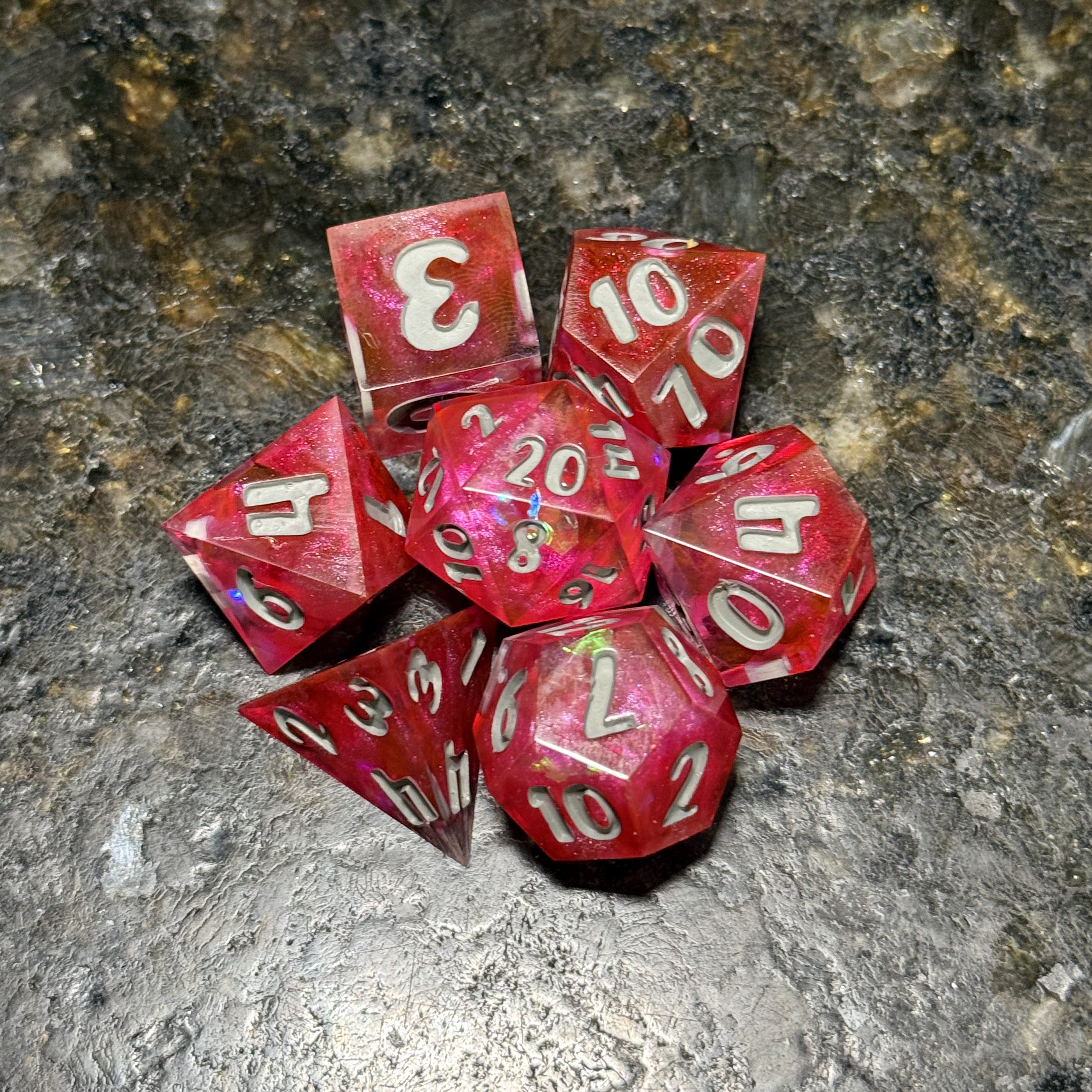 Radiant Nebulous - Resin Dice Set