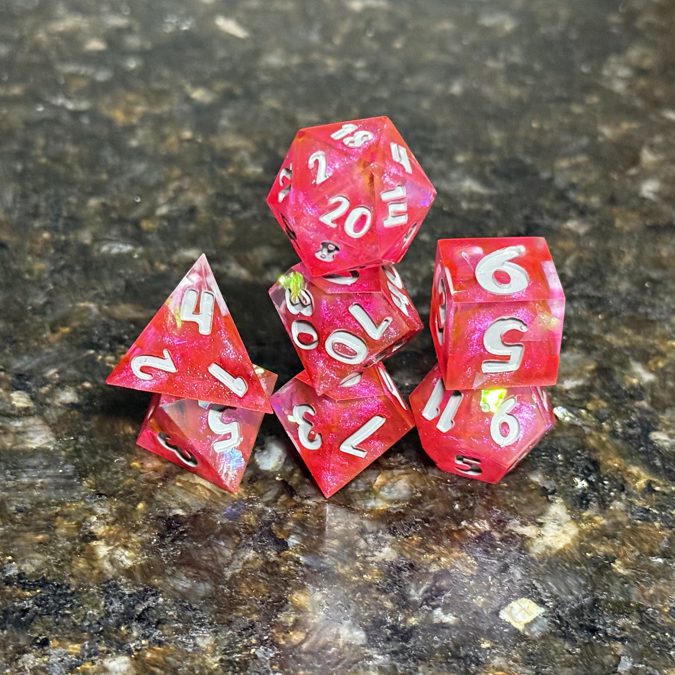 Radiant Nebulous - Resin Dice Set