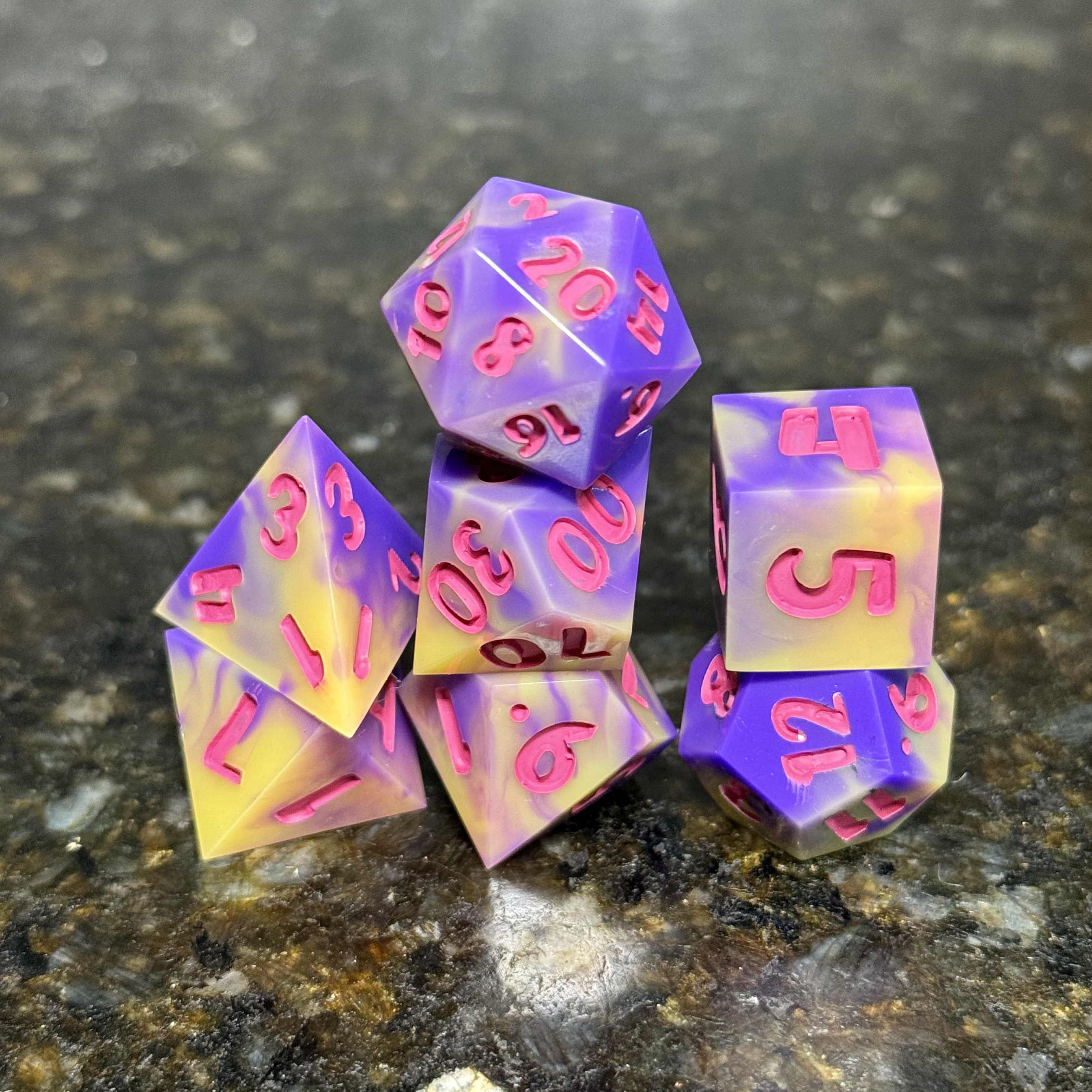 Groovy Math Rockz - Resin Dice Set