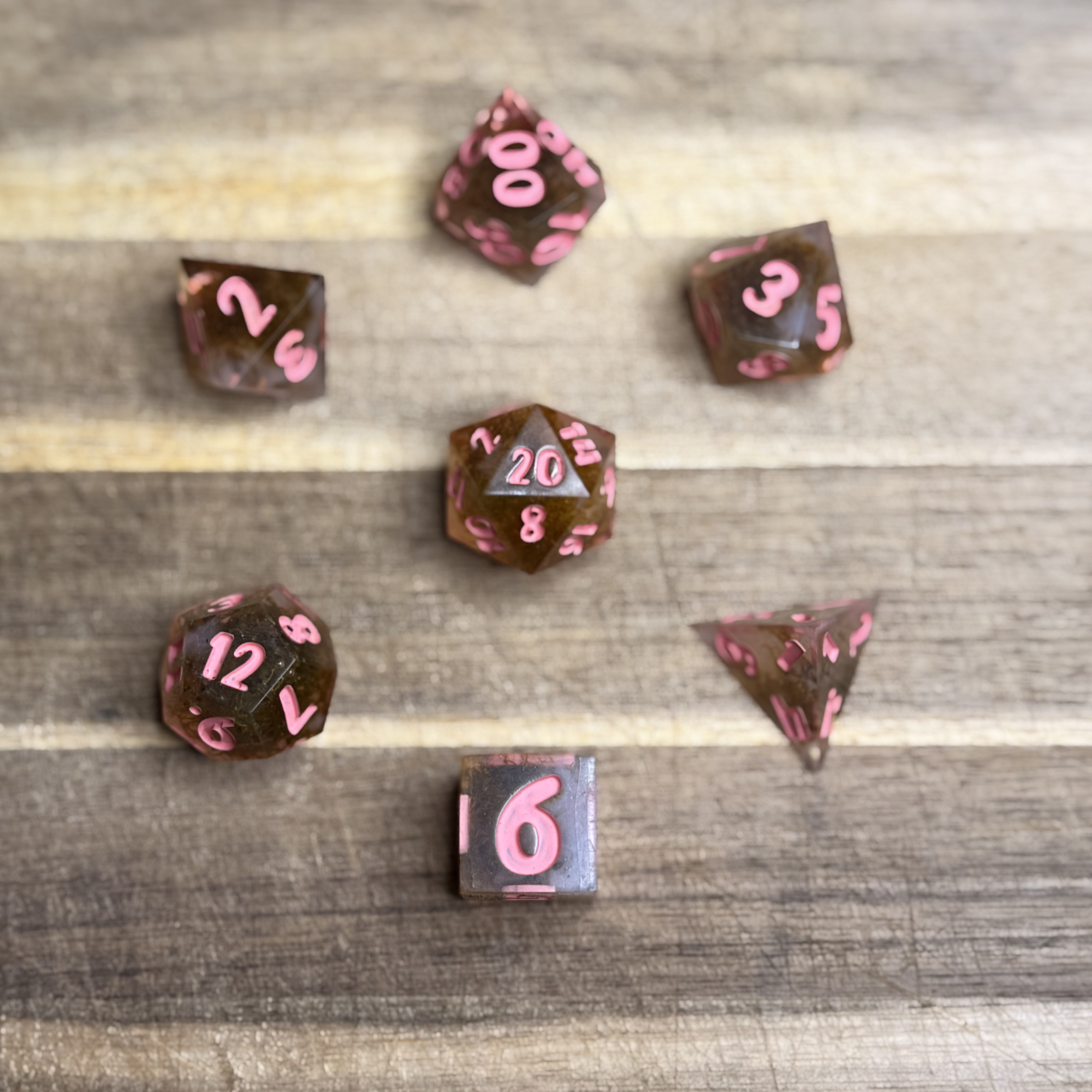 Cactus Rose - Resin Dice Set