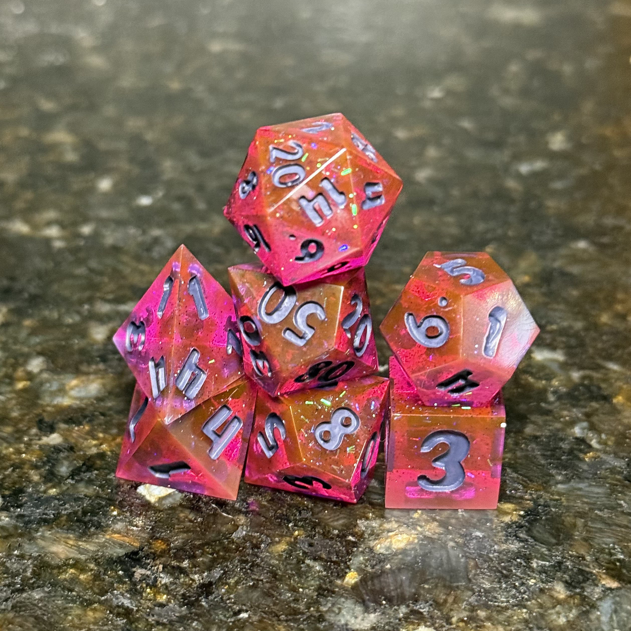 Roscato Shimmer - Resin Dice Set