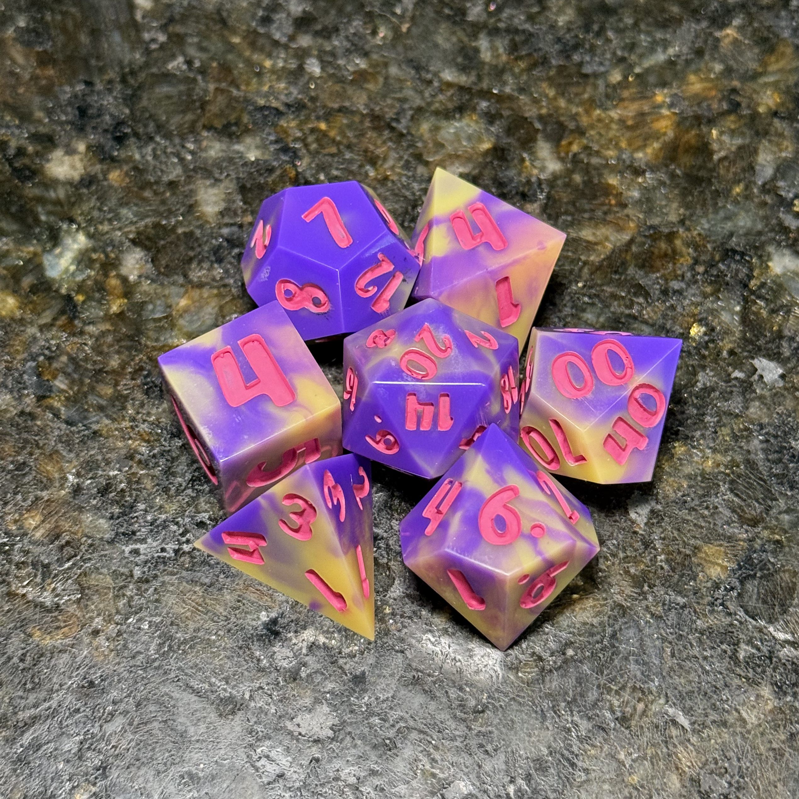 Groovy Math Rockz - Resin Dice Set