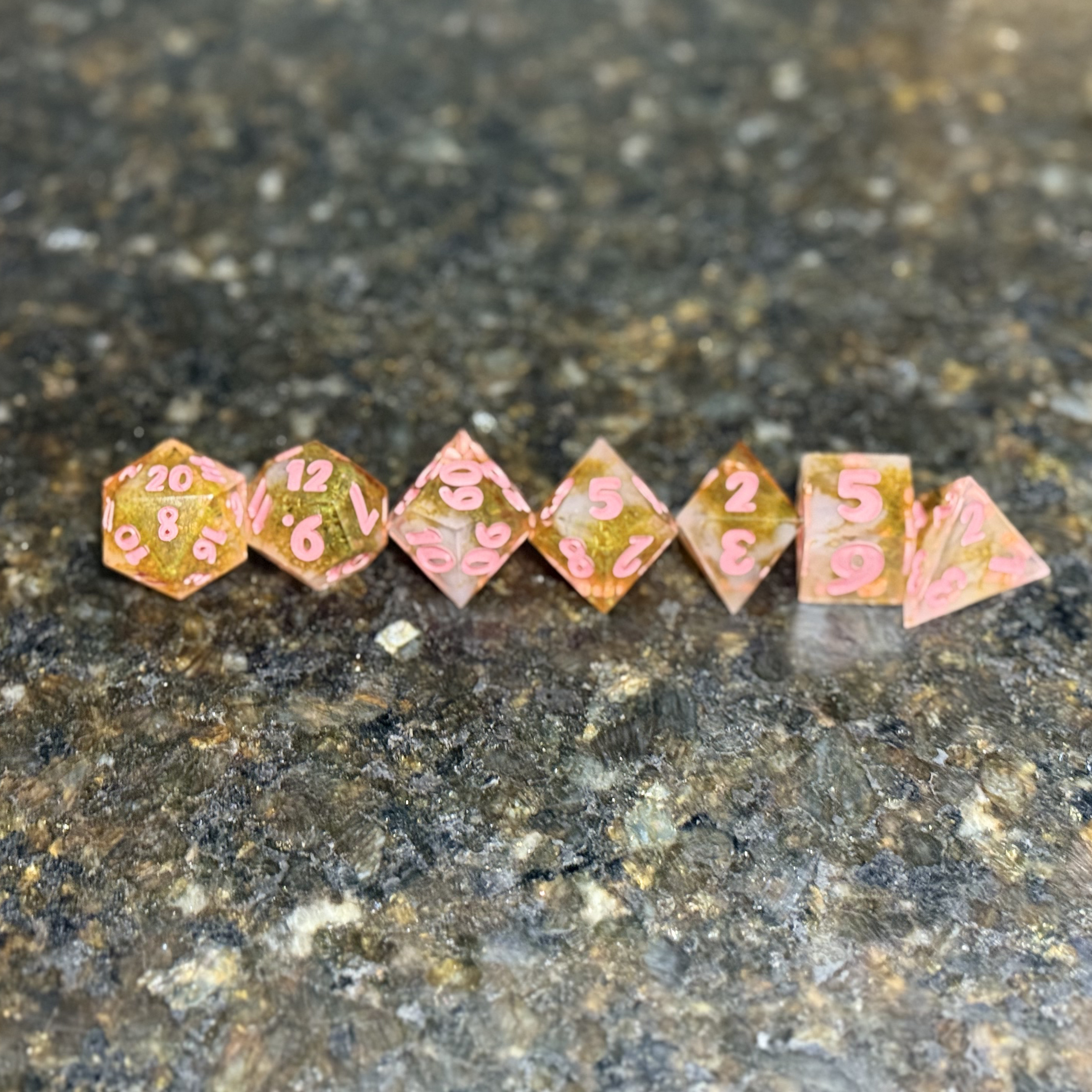 Cactus Rose - Resin Dice Set
