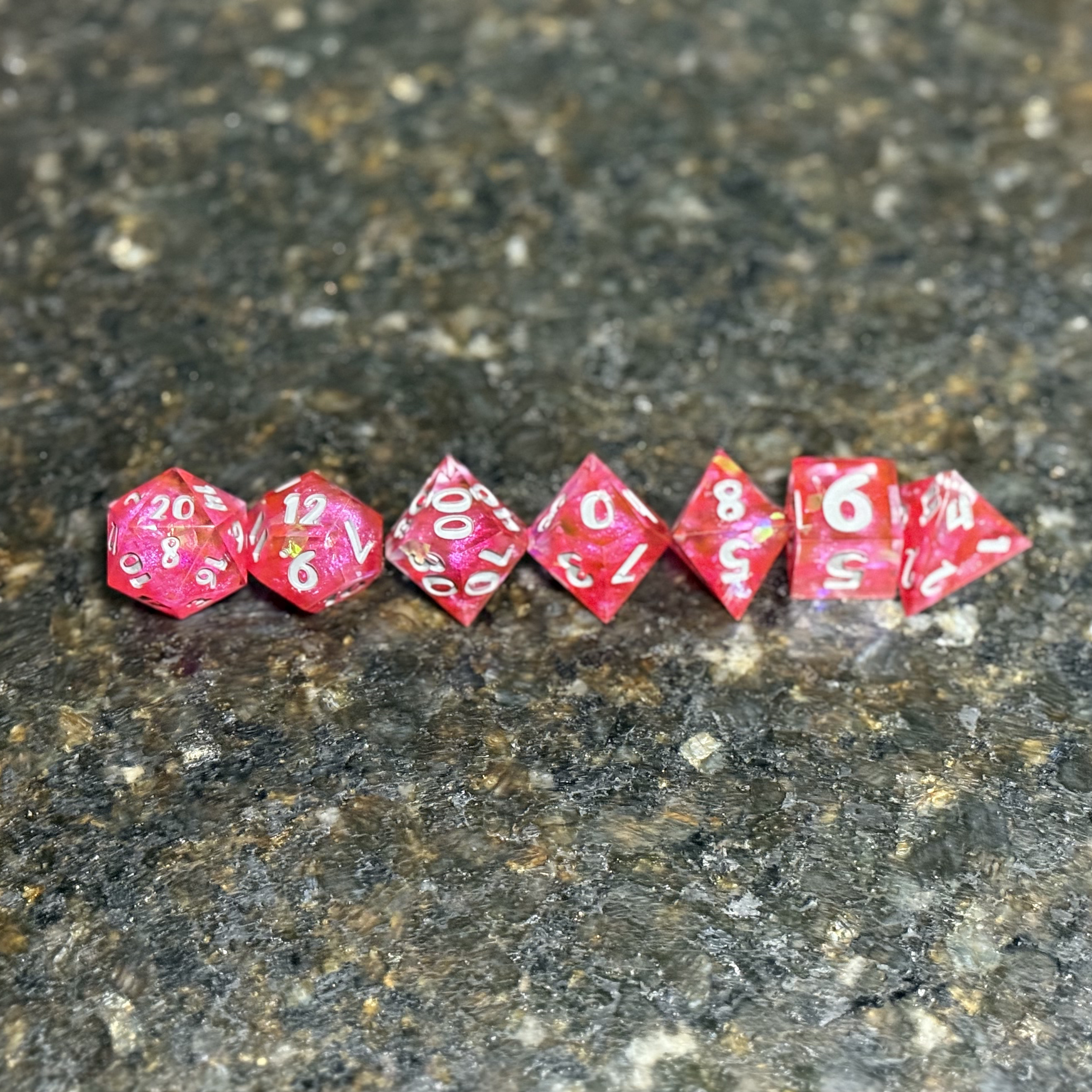 Radiant Nebulous - Resin Dice Set
