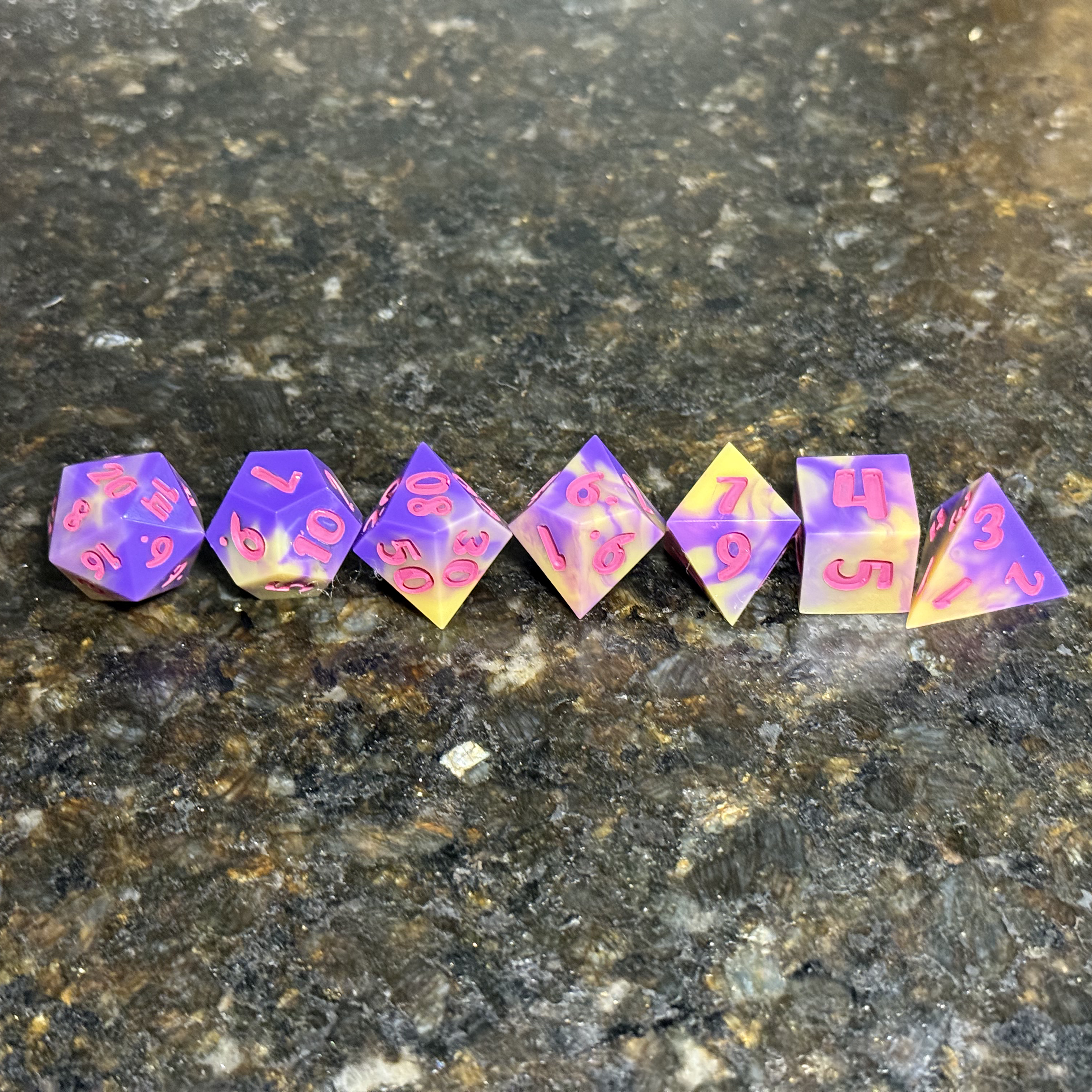 Groovy Math Rockz - Resin Dice Set