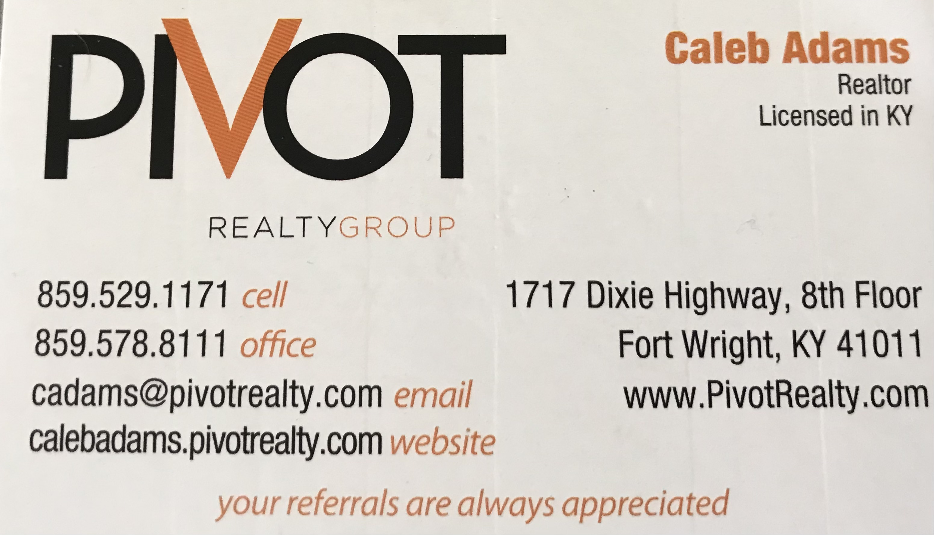 Caleb Adams Pivot Realty