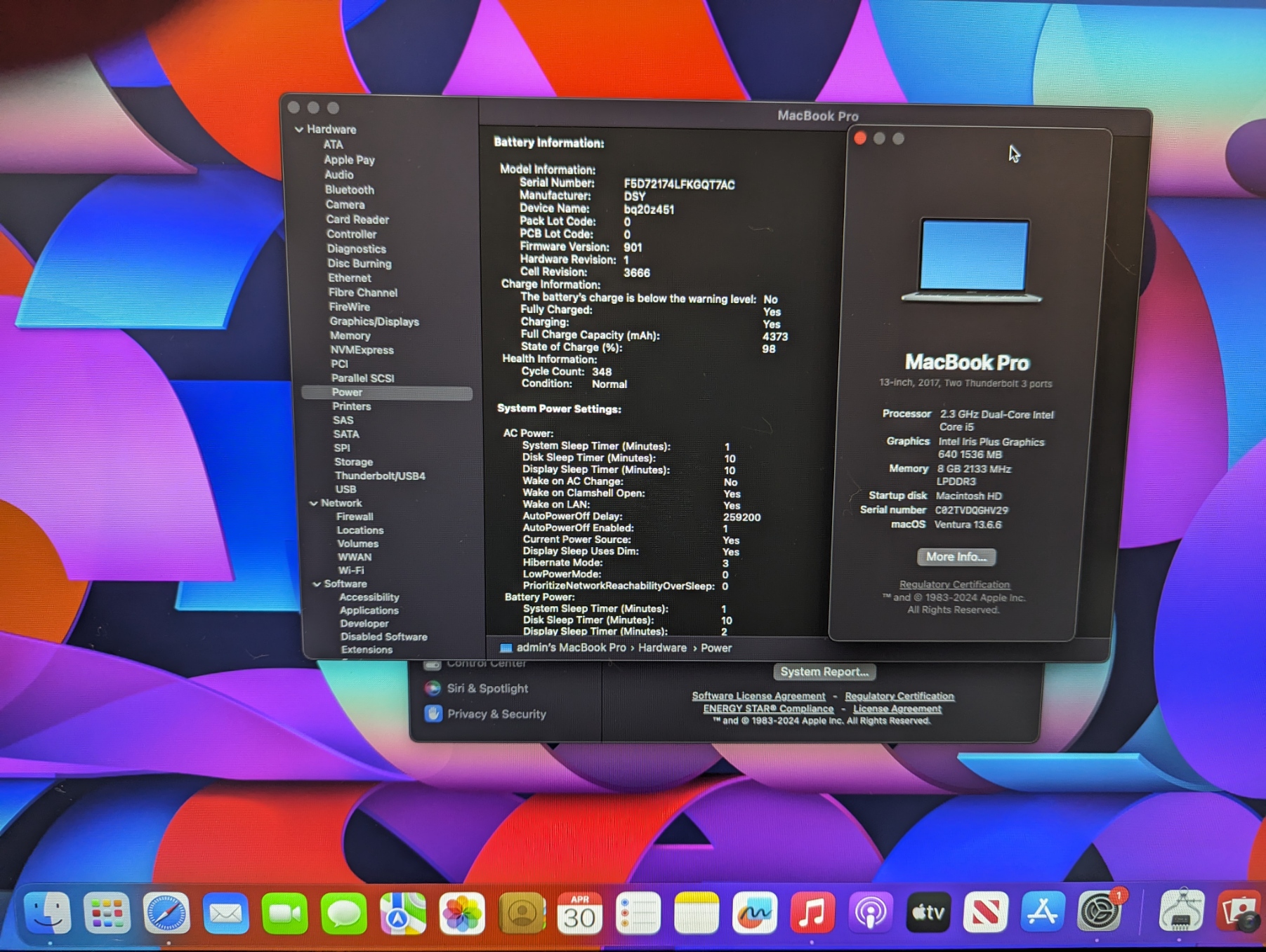 Macbook A1708 2017 No LCD, Needs external monitor. 8GB 256GB