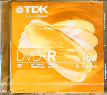 TDK DVD-R Single Disc 1-16x 4.7GB Recordable Disc