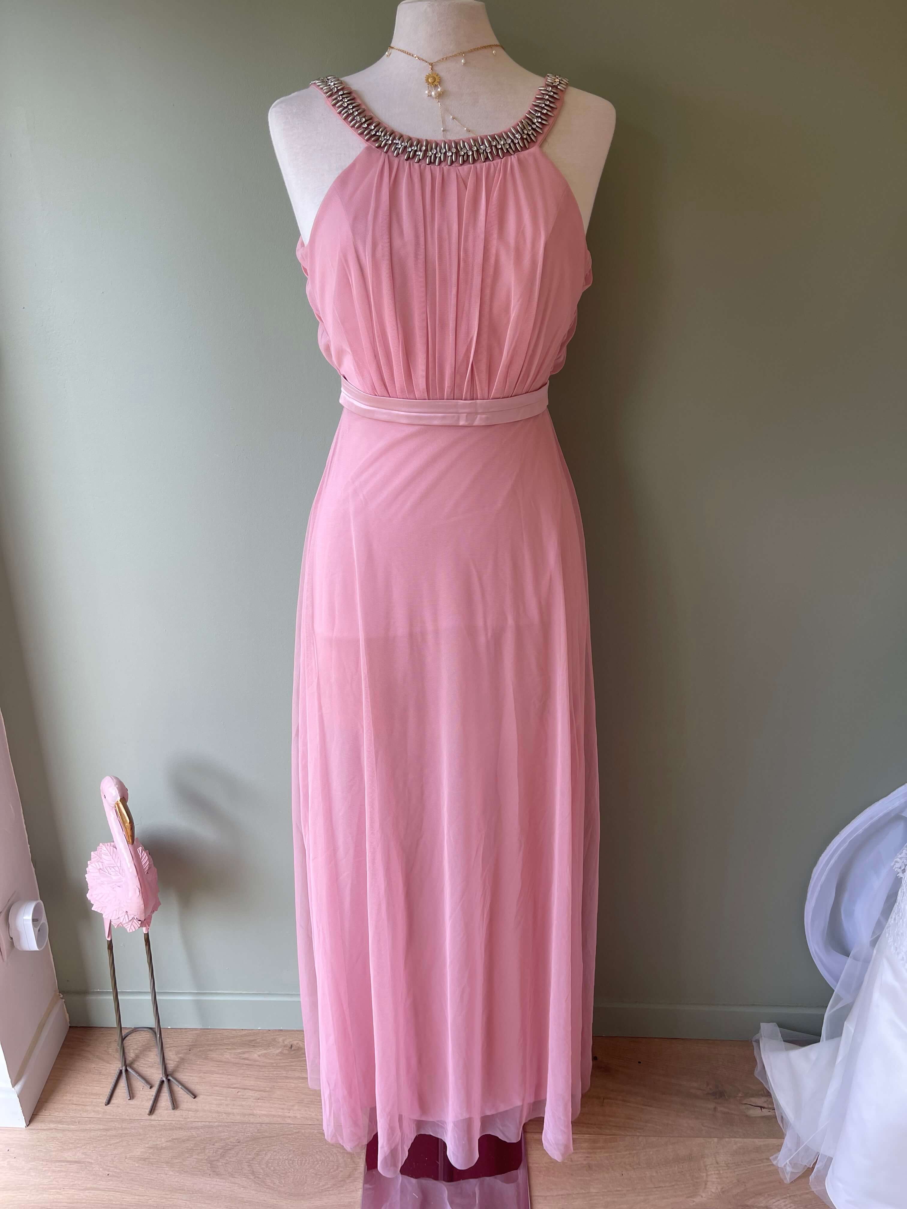Robe élégante rose T34/36