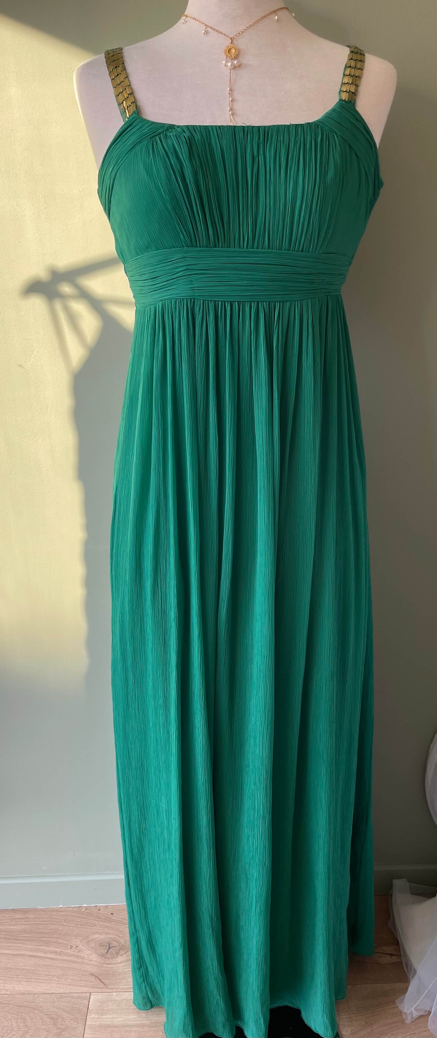 Robe longue verte T34/36