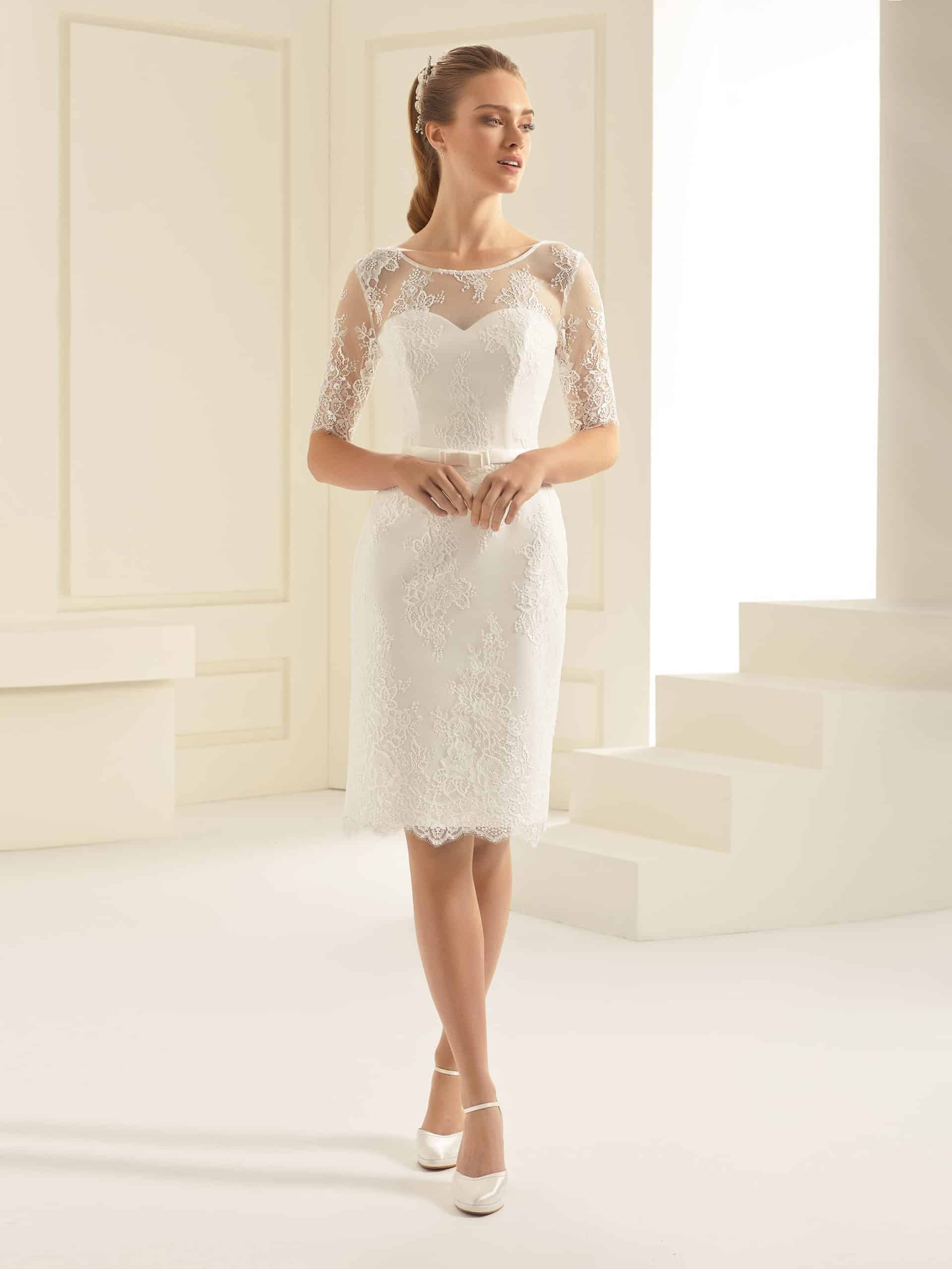 Robe de mariée courte Bianco Evento modèle Greta
