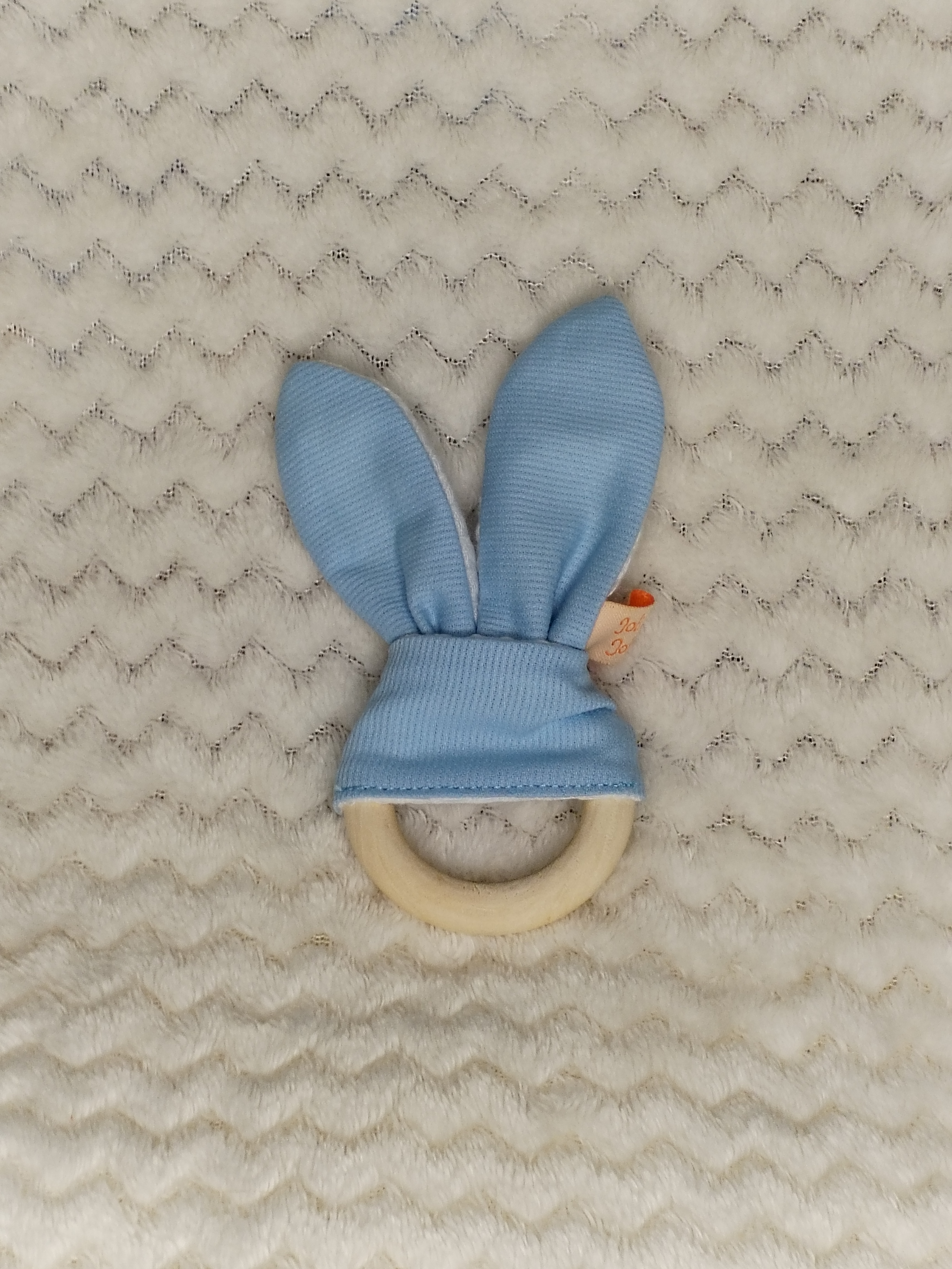 Hochet lapin bleu