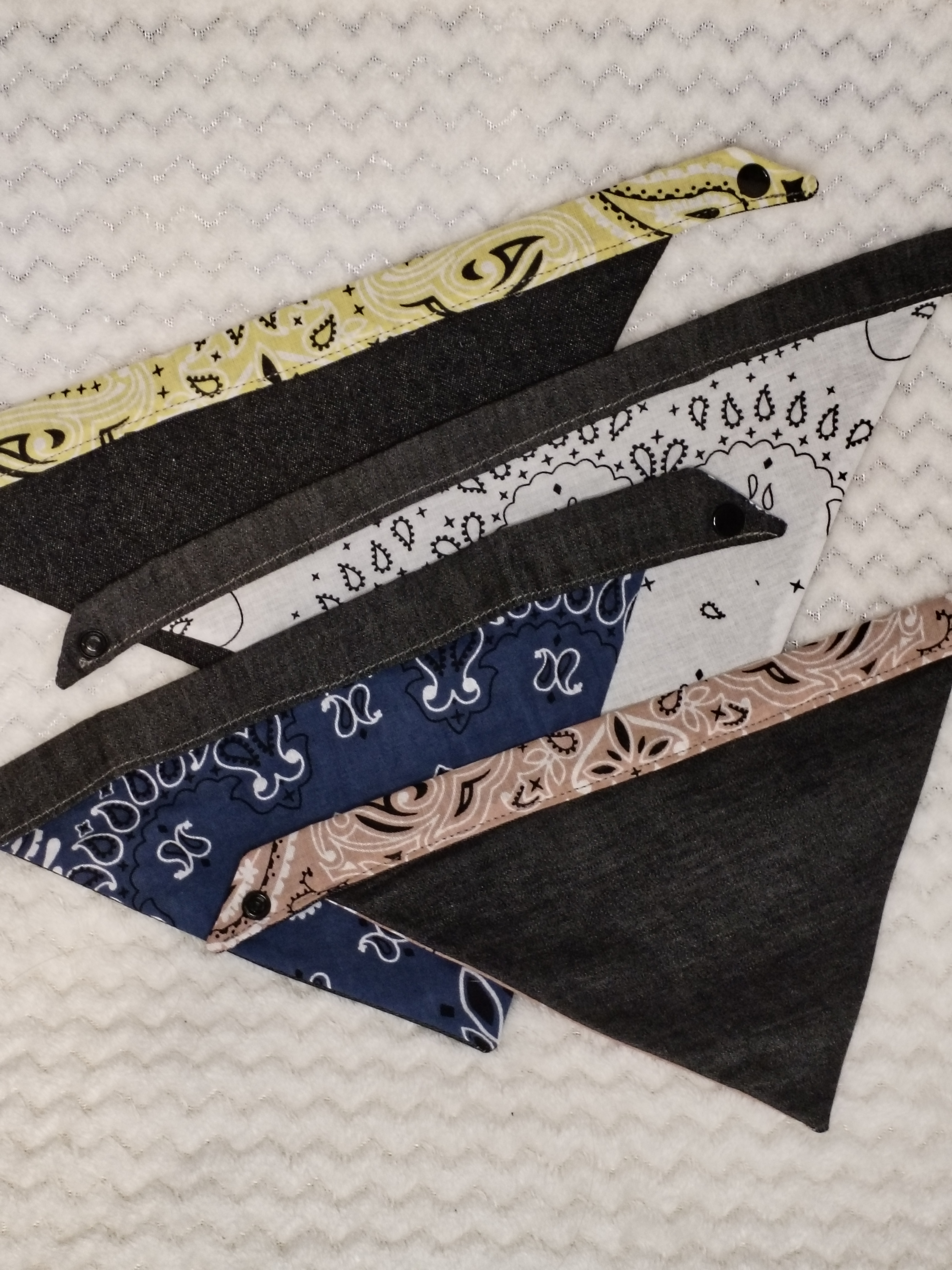 Bandana réversible rose