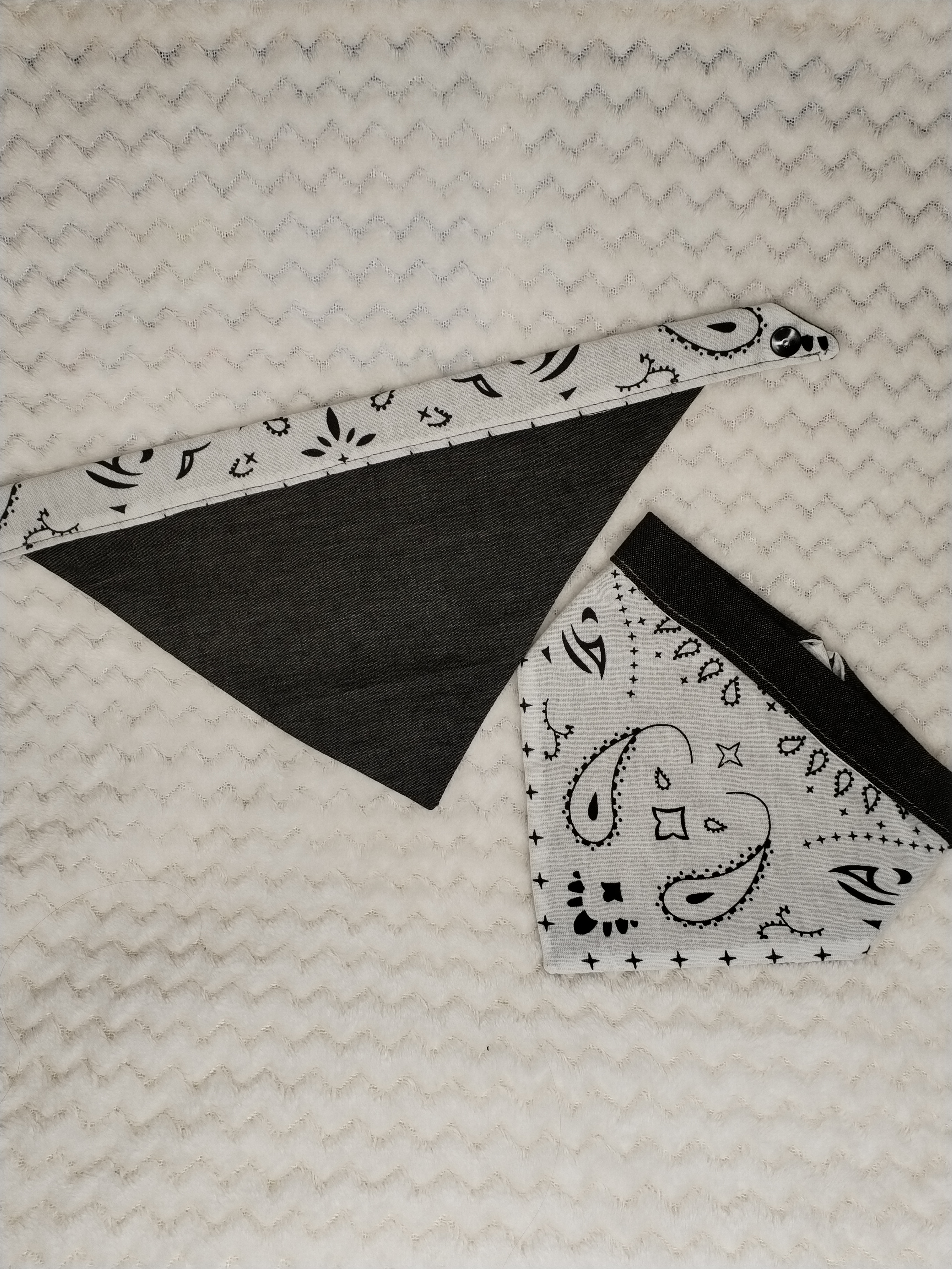Bandana réversible blanc