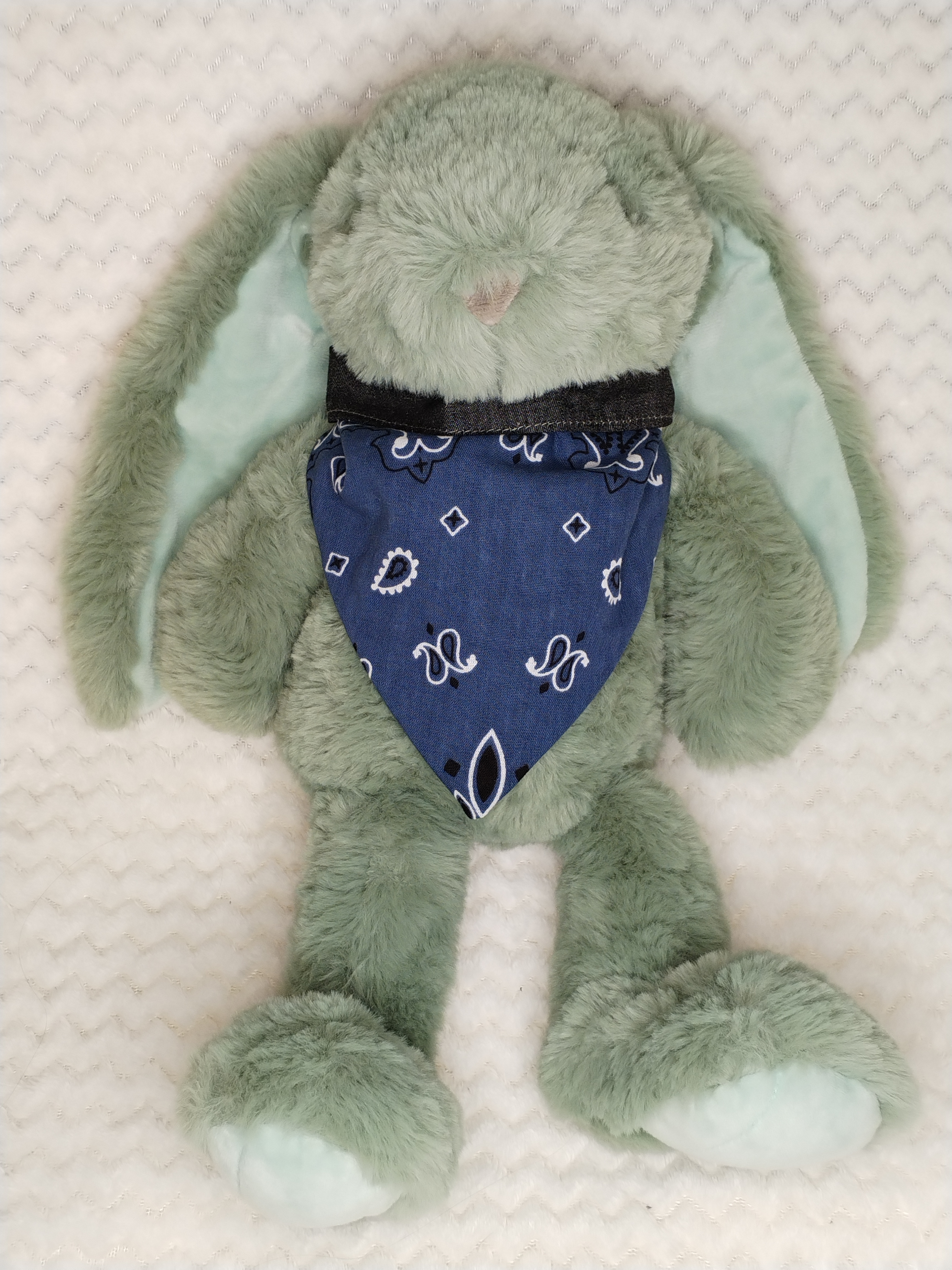 Bandana réversible bleu