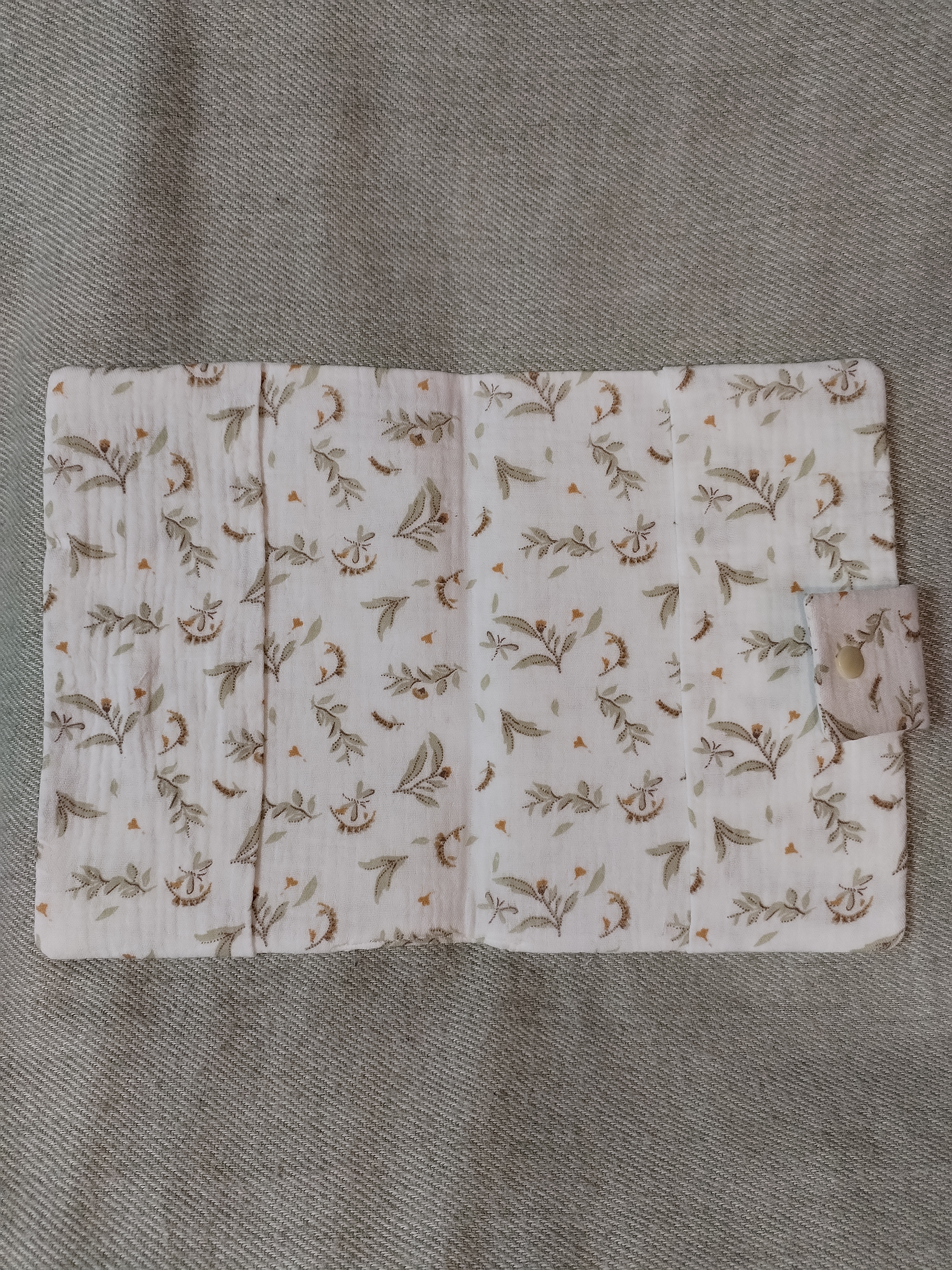 Protège carnet de santé en gaze de coton 