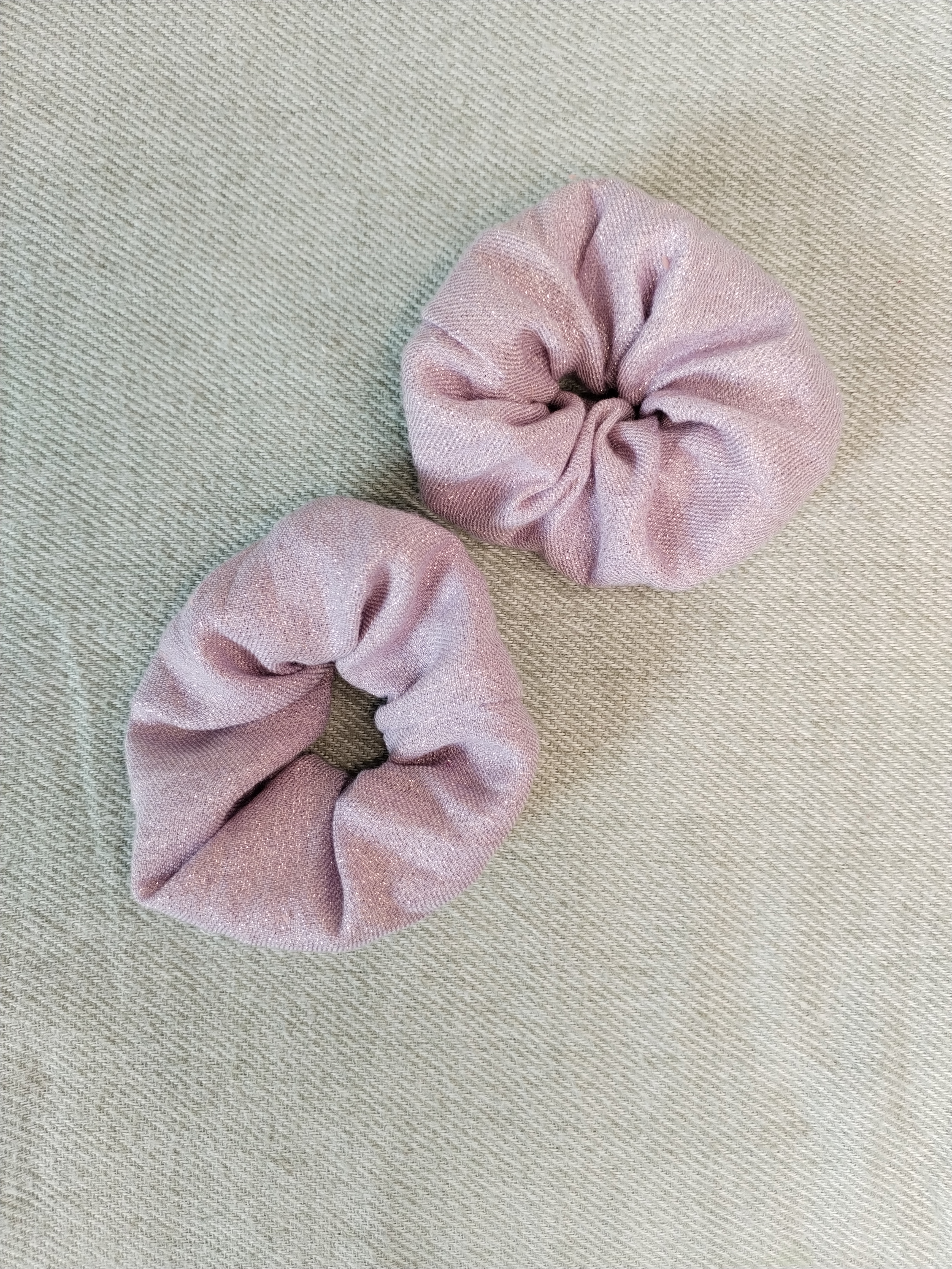 Chouchou rose à paillettes 