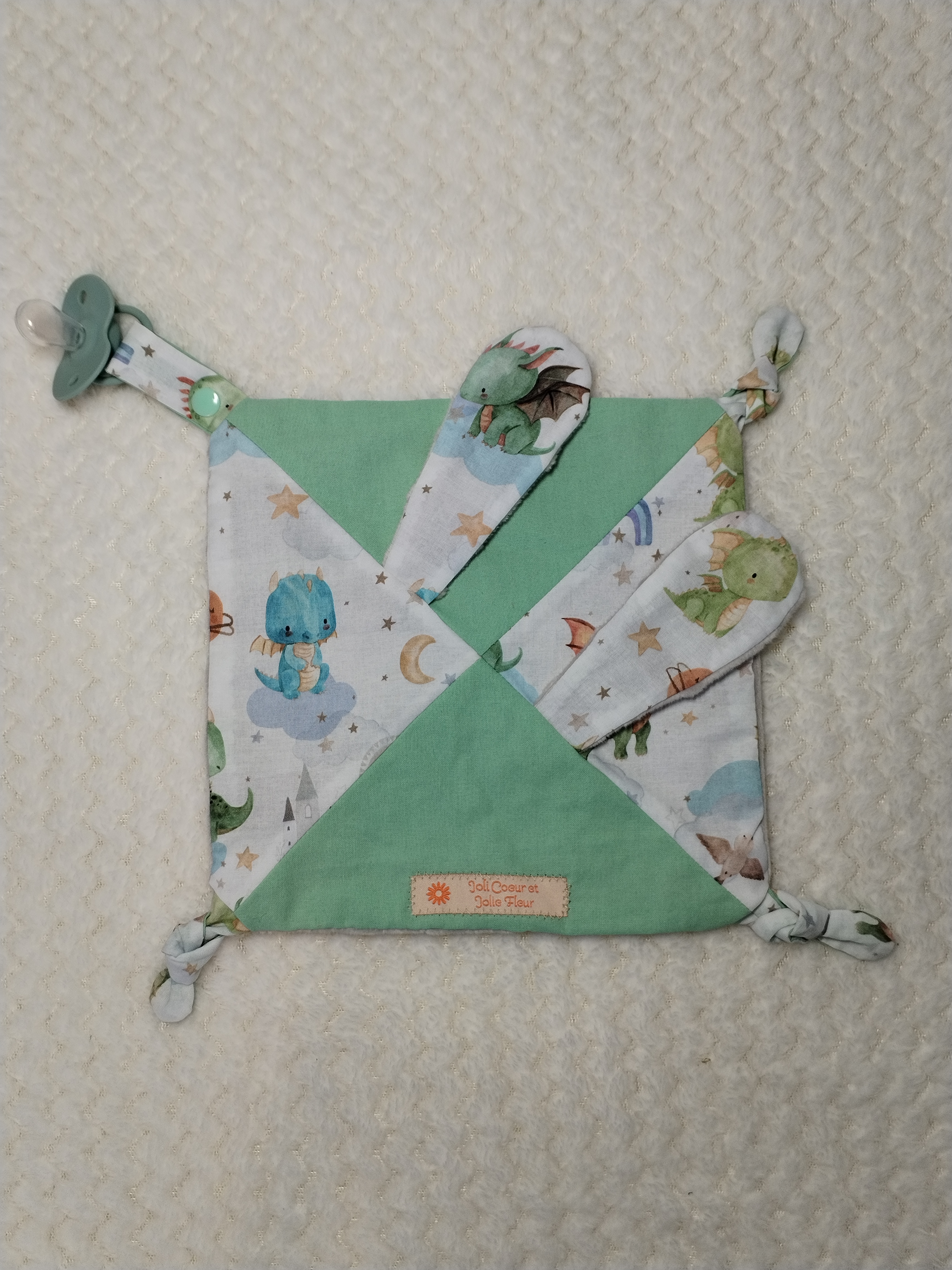 Doudou carré Dragonneaux