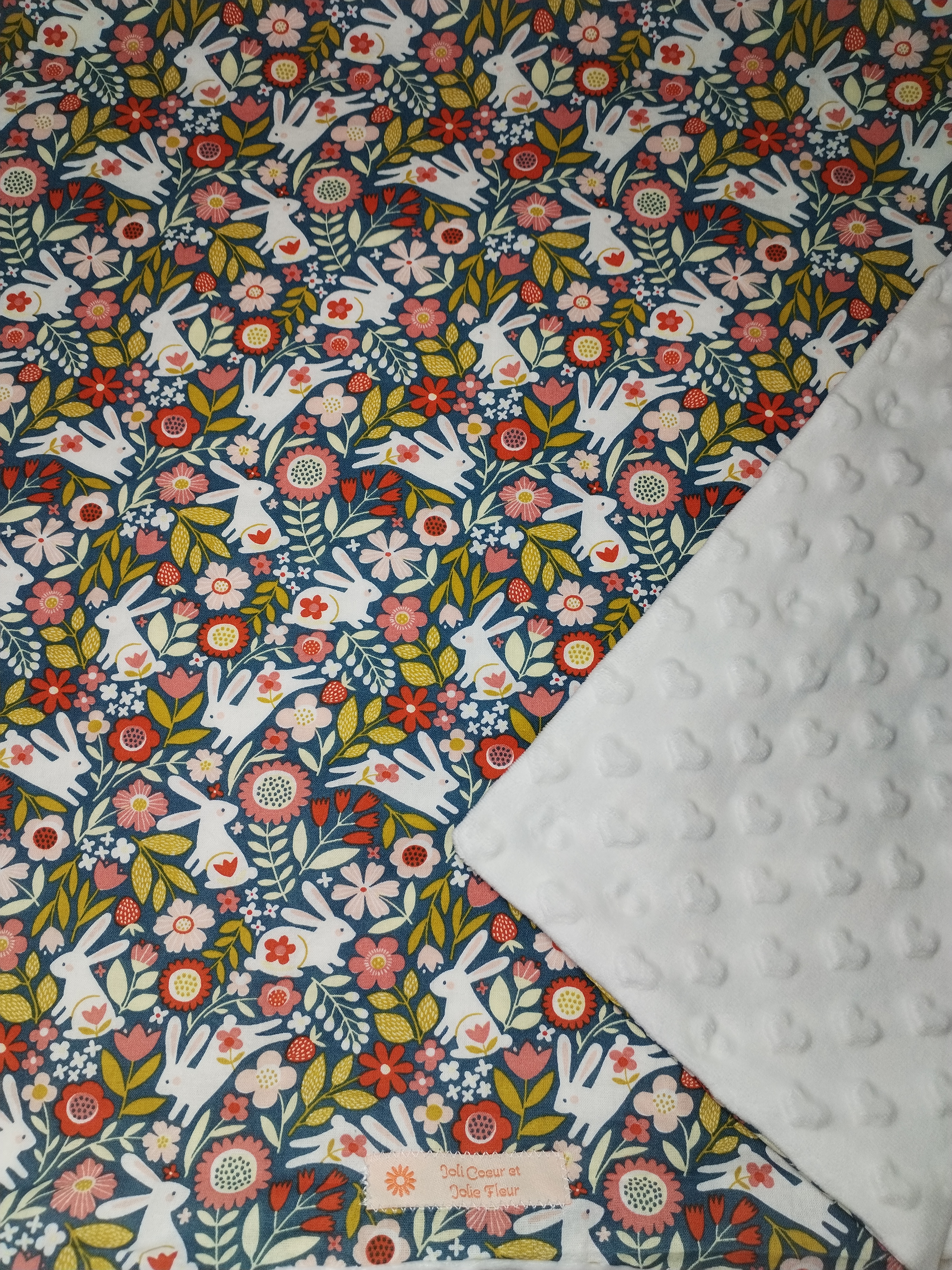 Couverture légère Lapins blancs